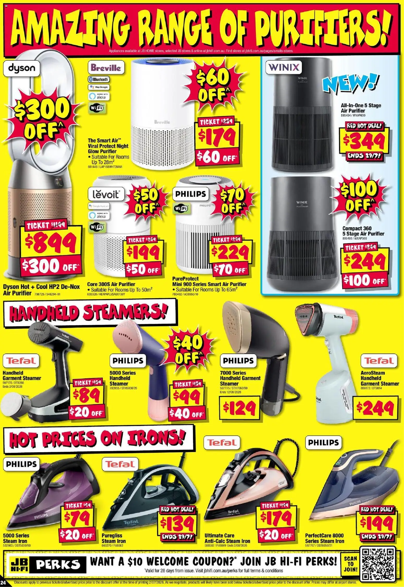 JB Hi-Fi catalogue - valid from 16/07/2026 | Page: 24 | Products: Iron, Air purifier
