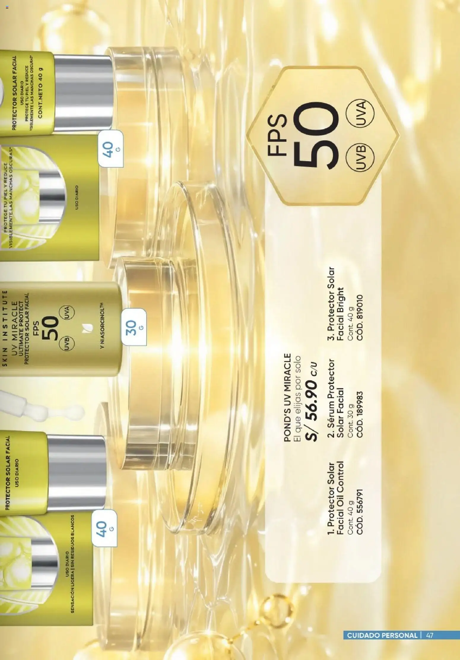 Catálogo Azzorti válido desde 20/09/2026 | Página: 47 | Productos: Protector solar