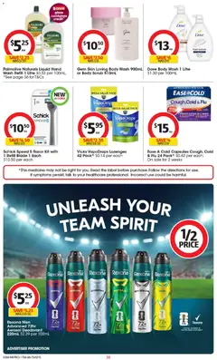 Preview of Coles catalogue - valid from 17.06.2026 | Page: 38 | Products: Scrub, Razor, Body scrub, Hand wash