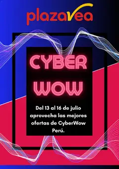 Vista previa de folleto Plaza Vea Cyber Wow de la Plaza Vea válido desde 13/07/2026