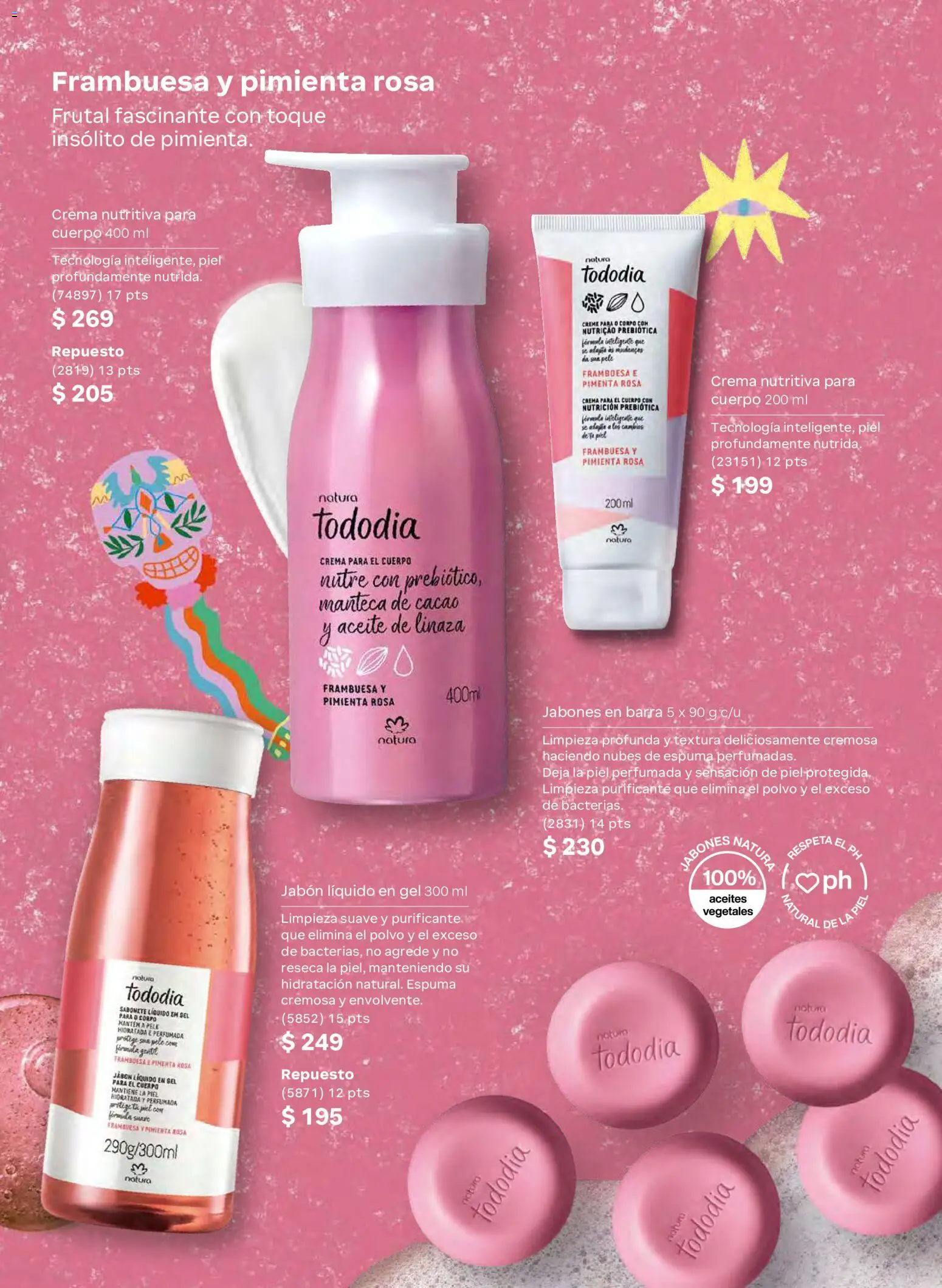 Nuevas ofertas de Natura válidas en toda la República Mexicana desde el 02/10/2026. ¡Encuentra las mejores ofertas en Natura campaña  15 2026! | Página: 104 | Productos: Pimienta, Espuma, Barra, Jabón