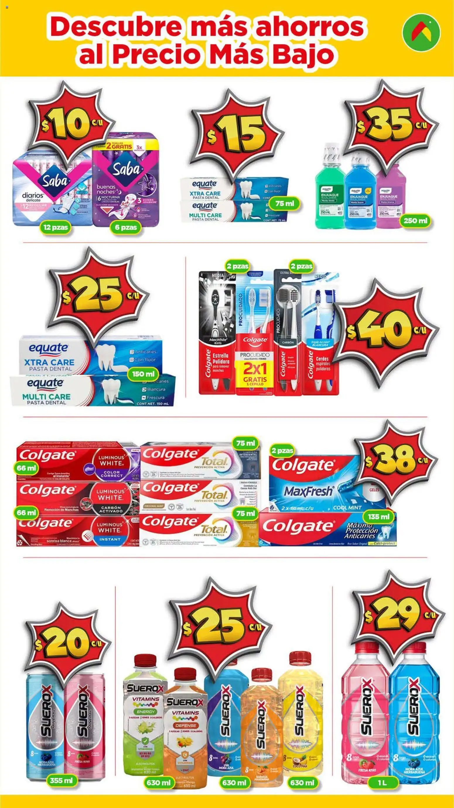 Nuevas ofertas de Bodega Aurrerá válidas en toda la República Mexicana desde el 17/09/2026. ¡Encuentra las mejores ofertas en Bodega Aurrerá folleto Con tu Morralla, tu ahorro rinde más! | Página: 2 | Productos: Pasta dental, Fresa, Piña, Kiwi