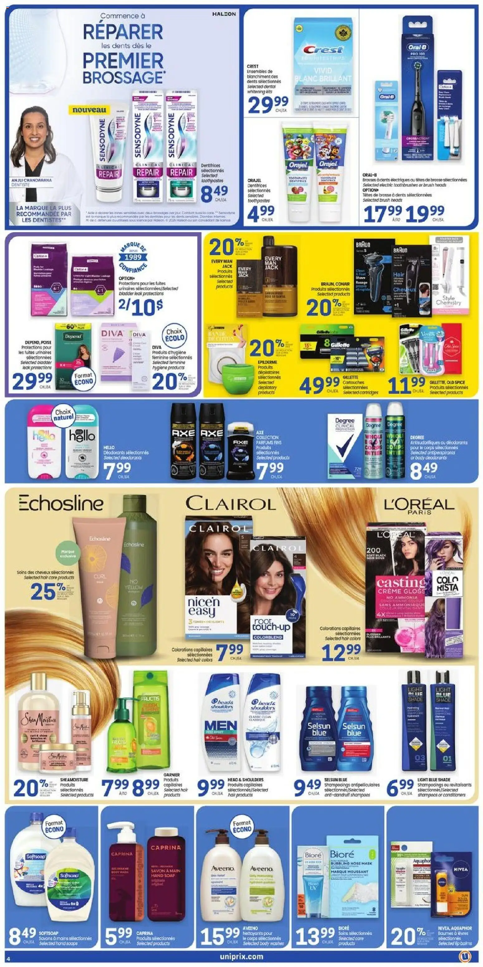 Uniprix flyer valid from Jul 16, 2026 | Page: 5 | Products: Head & Shoulders, Tubes, Mask, Soap