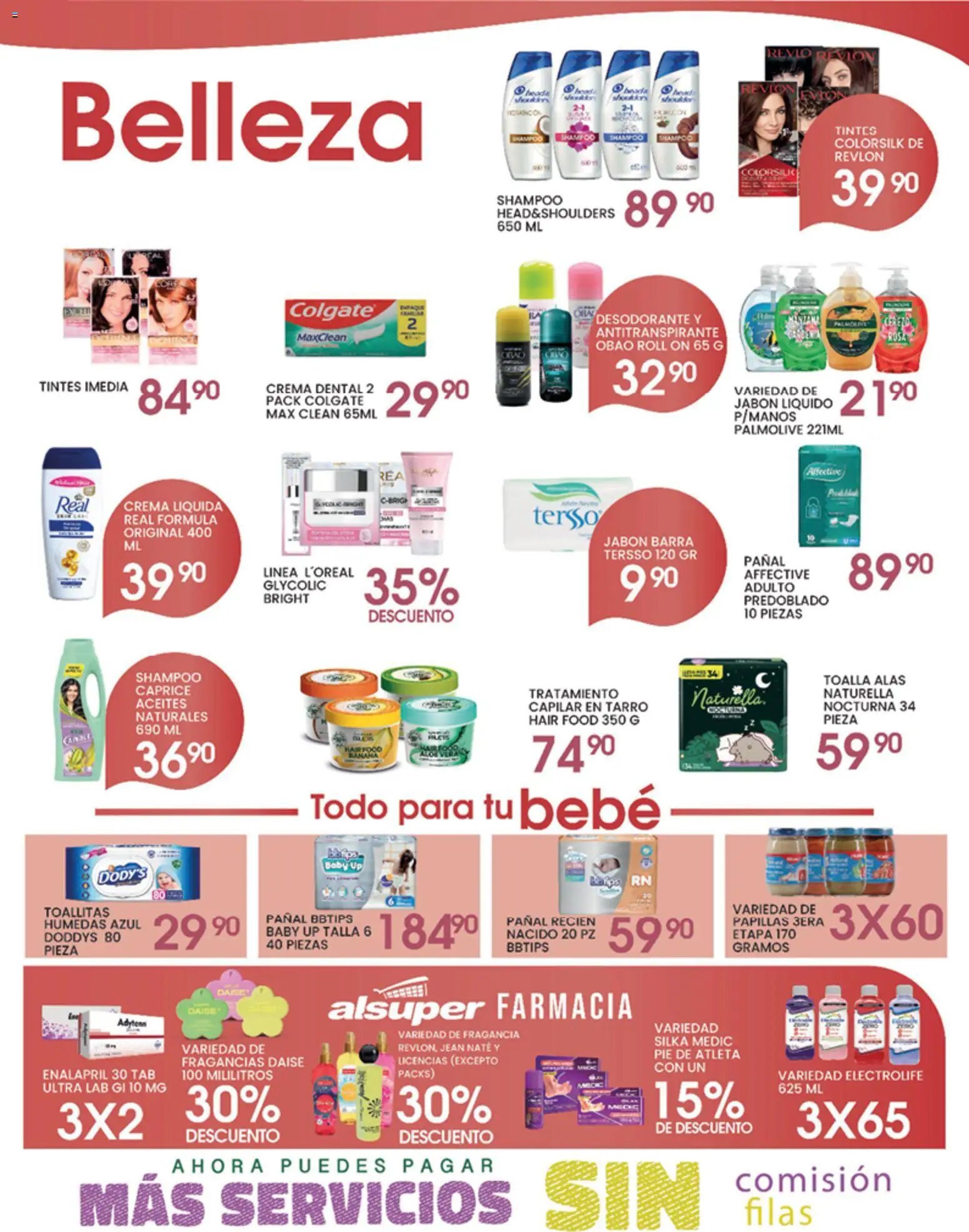 Nuevas ofertas de Alsuper válidas en toda la República Mexicana desde el 05.05.2026. ¡Encuentra las mejores ofertas en Alsuper folleto Zacatecas! | Página: 4 | Productos: Desodorante, Toalla, Barra, Fragancia