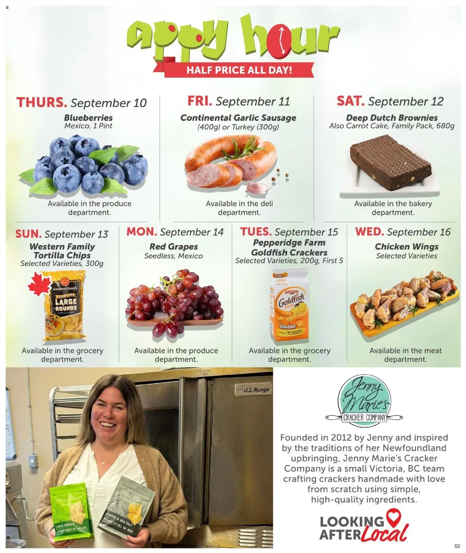Quality Foods flyer valid from Sep 10, 2026 | Page: 17 | Products: Chips, Lime, Blueberries, Sausage