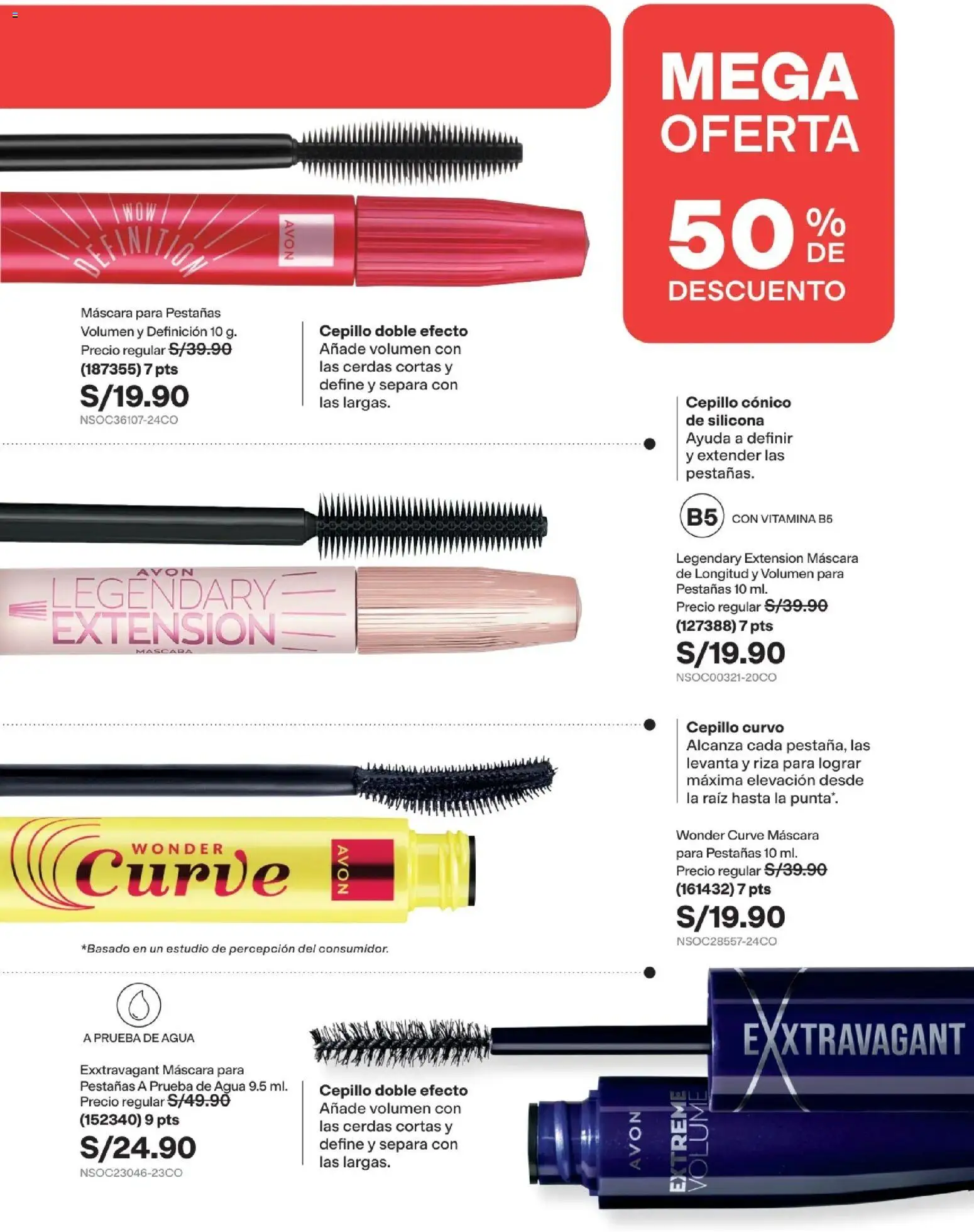 Catálogo Avon válido desde 29/08/2026 | Página: 22 | Productos: Máscara, Agua