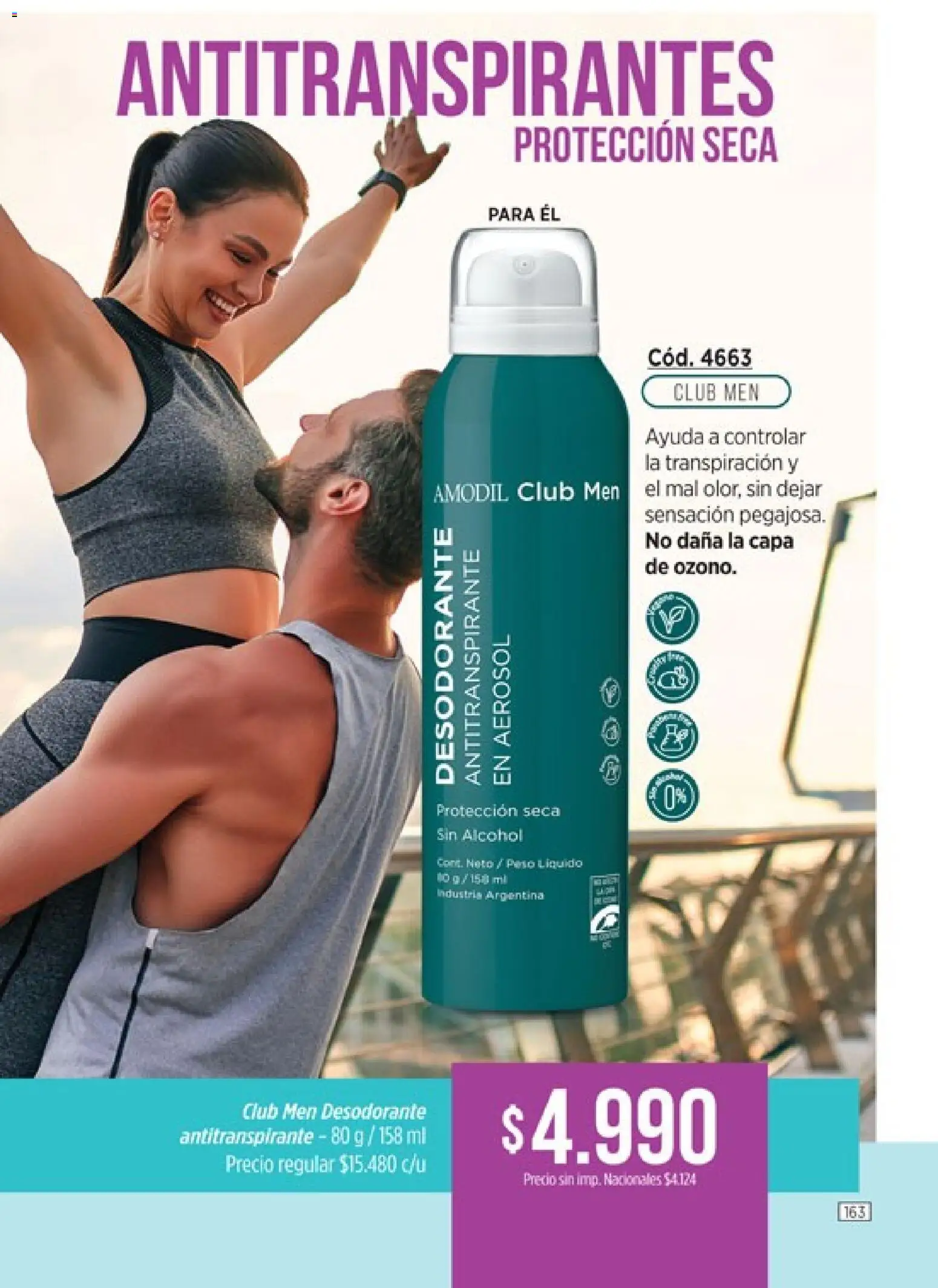 Catálogo Amodil Campaña 15 │ válido desde el 26/08/2026 | Página: 163 | Productos: Peso, Desodorante, Antitranspirante, Alcohol