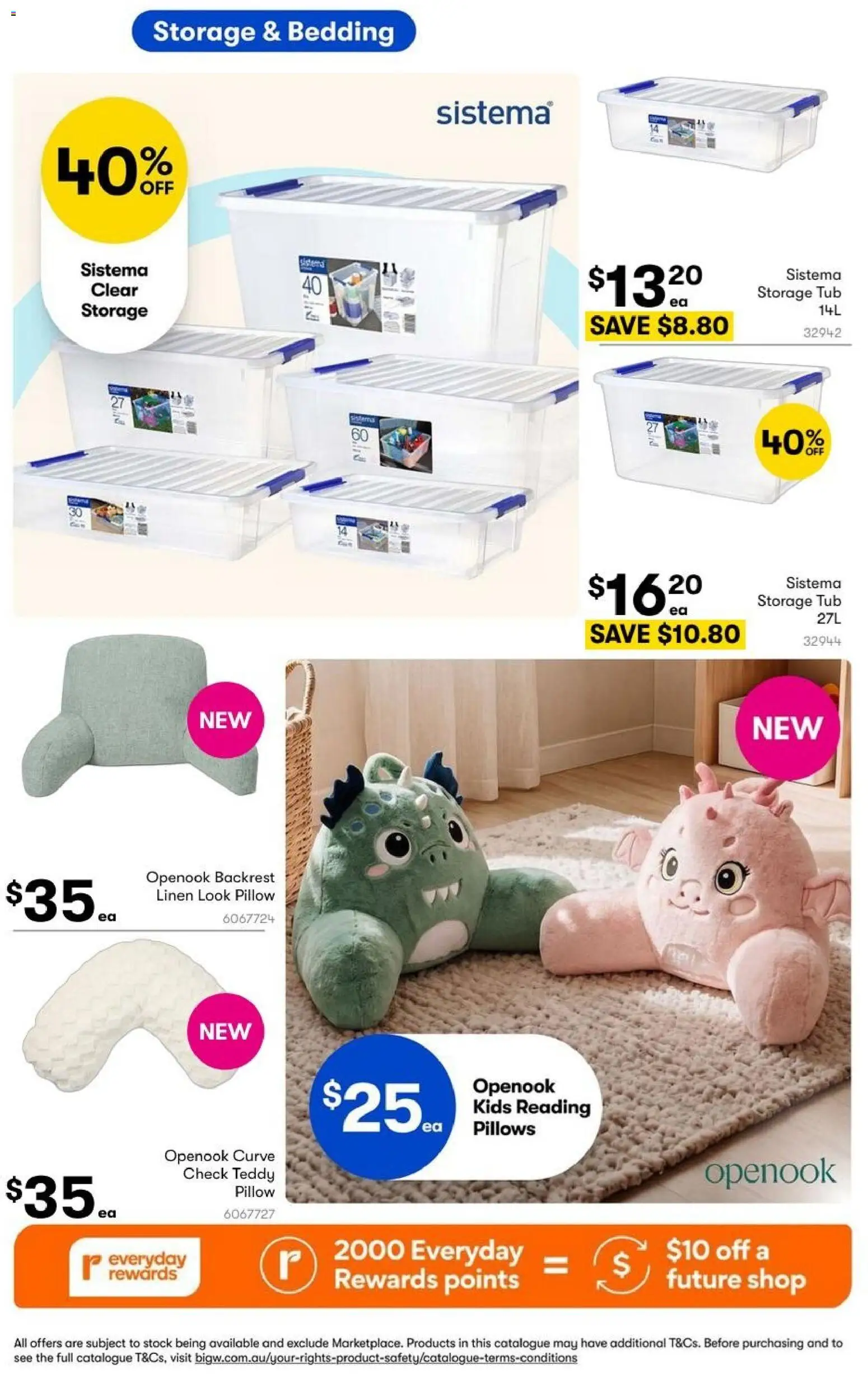 Big W catalogue - valid from 20/08/2026 | Page: 43 | Products: Linen, Pillow