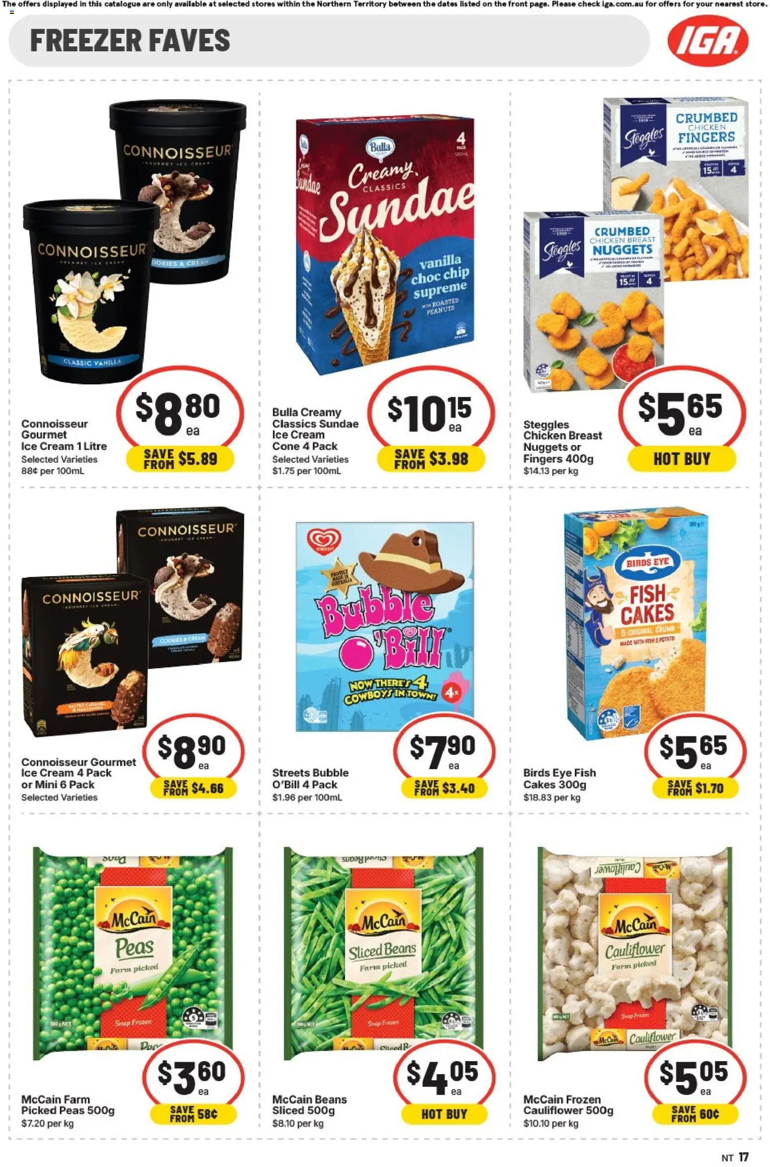 IGA catalogue - valid from 20.05.2026 | Page: 14 | Products: Fish, Peanuts, Cream, Cauliflower