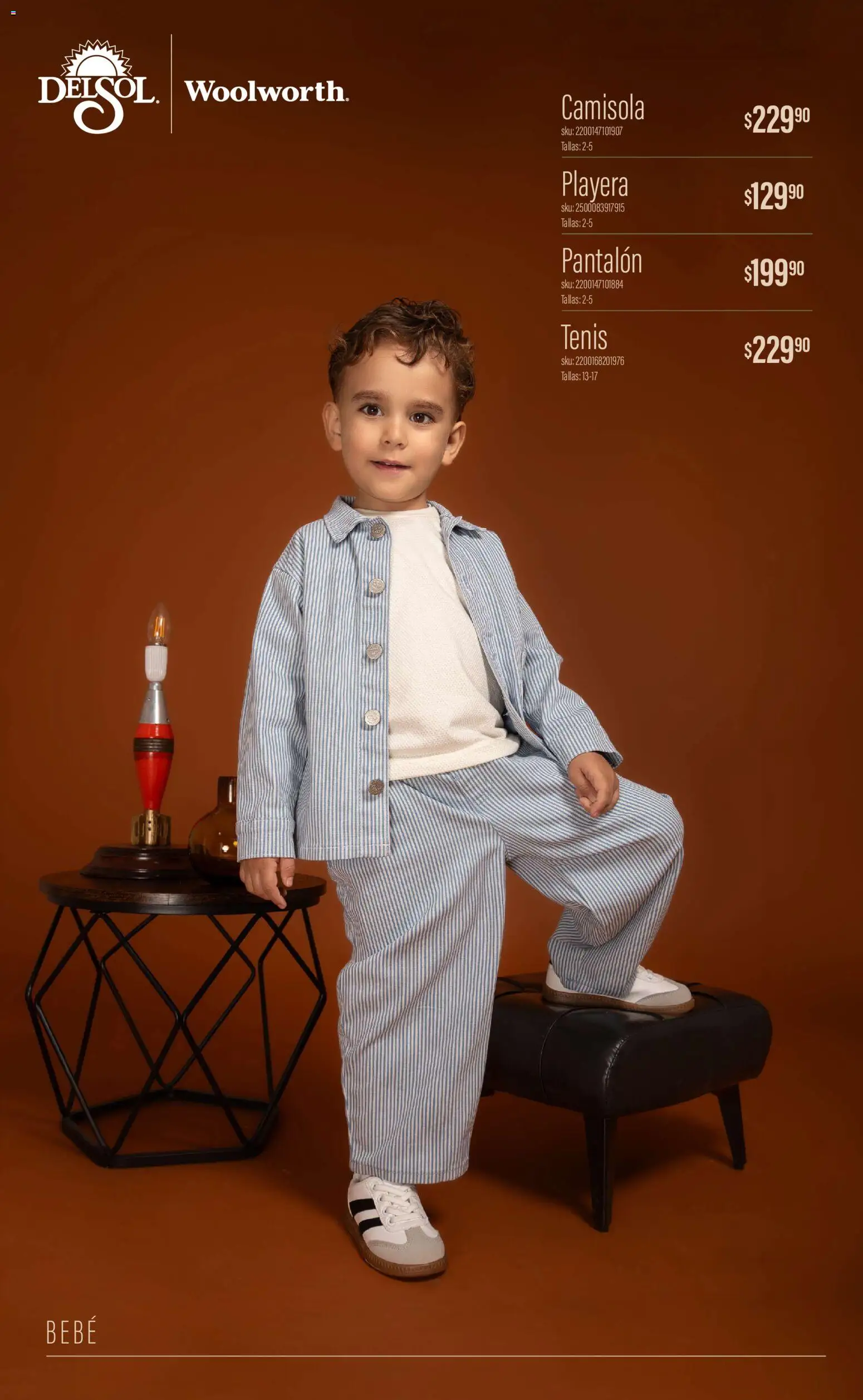 Nuevas ofertas de Del Sol y Woolworth válidas en toda la República Mexicana desde el 01/10/2026. ¡Encuentra las mejores ofertas en Del Sol y Woolworth catálogo Luce el Otoño! | Página: 40 | Productos: Tenis, Playera