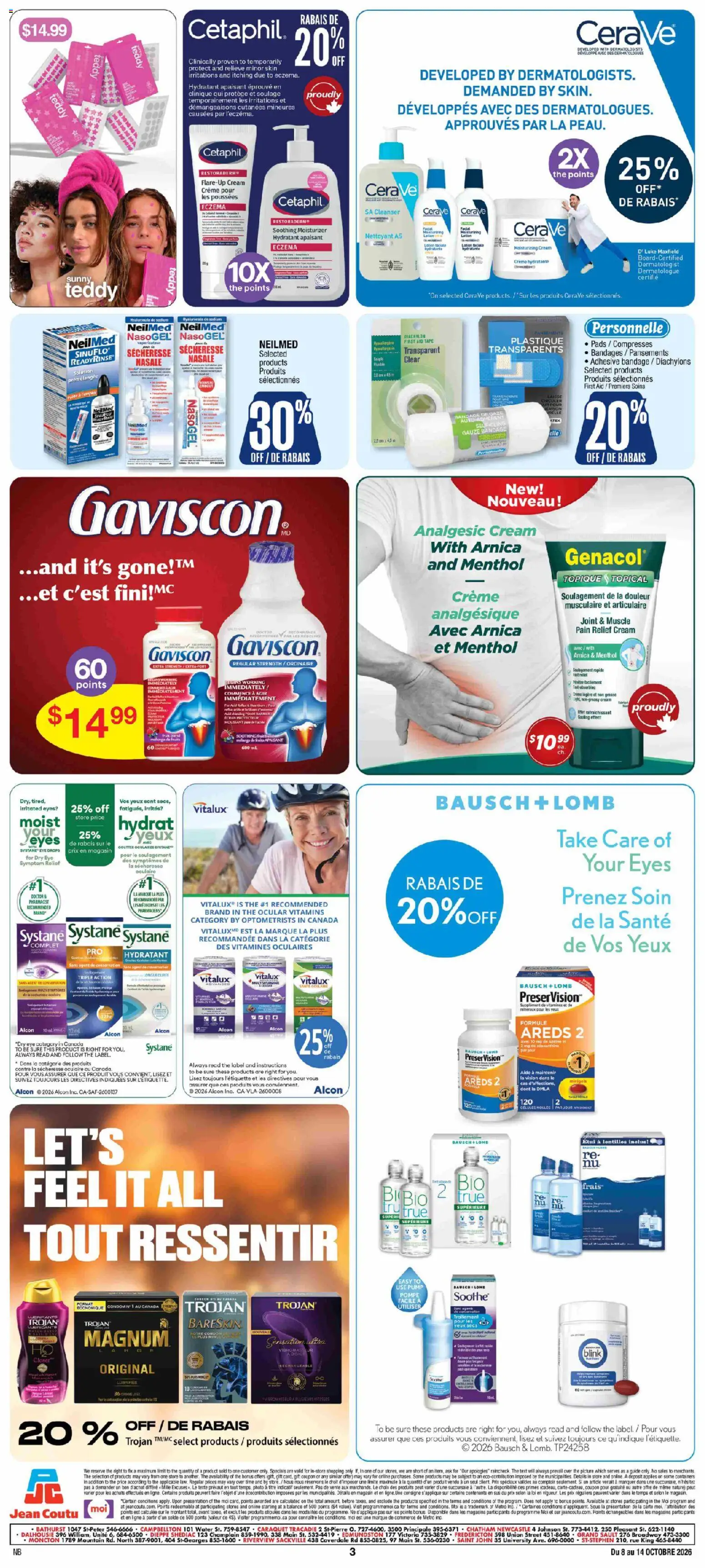 Jean Coutu flyer valid from Oct 8, 2026 | Page: 3