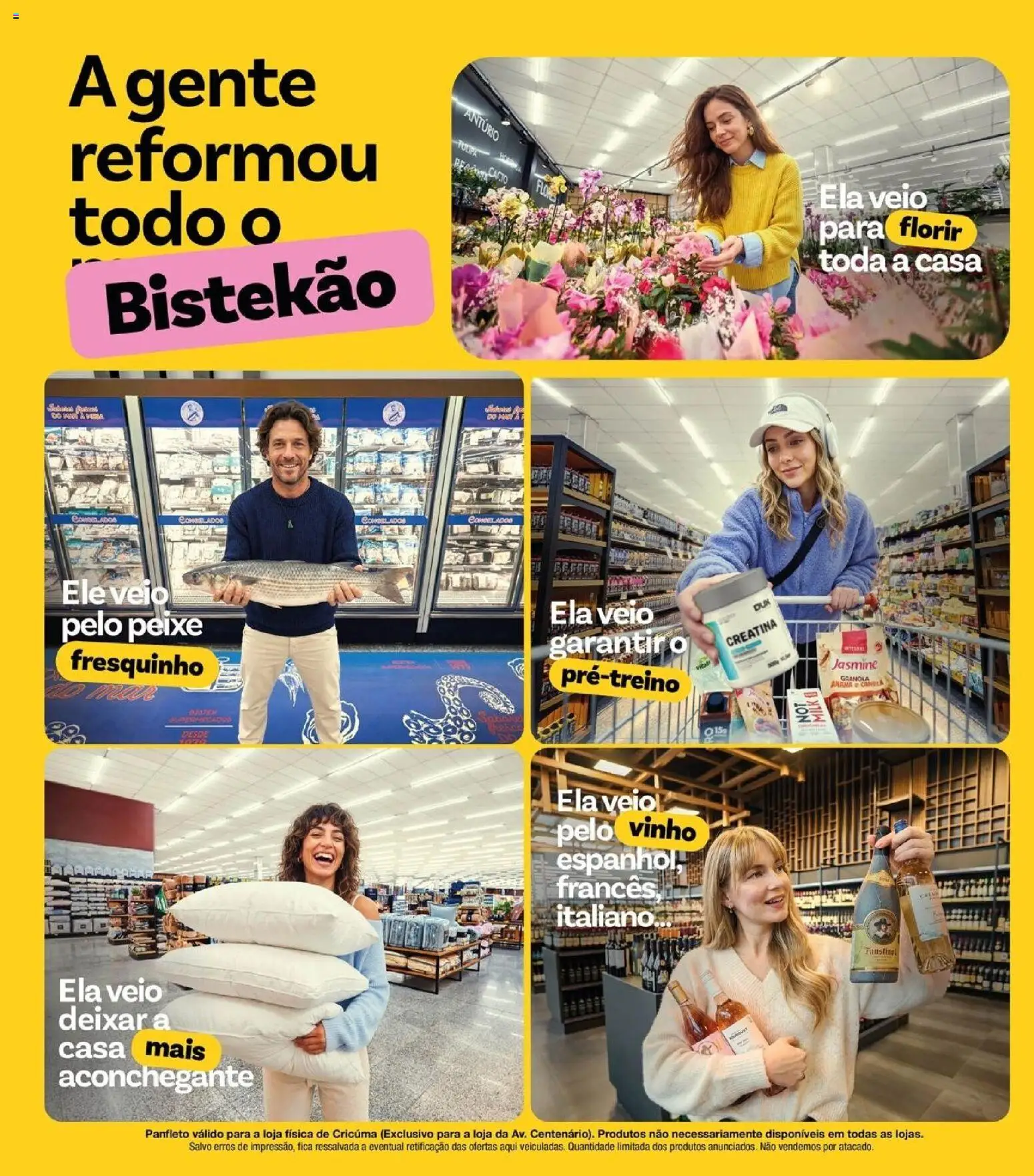 Bistek Supermercados Folheto - válido de 10.06.2026 | Página: 4 | Produtos: Creatina, Vinho, Peixe, Granola
