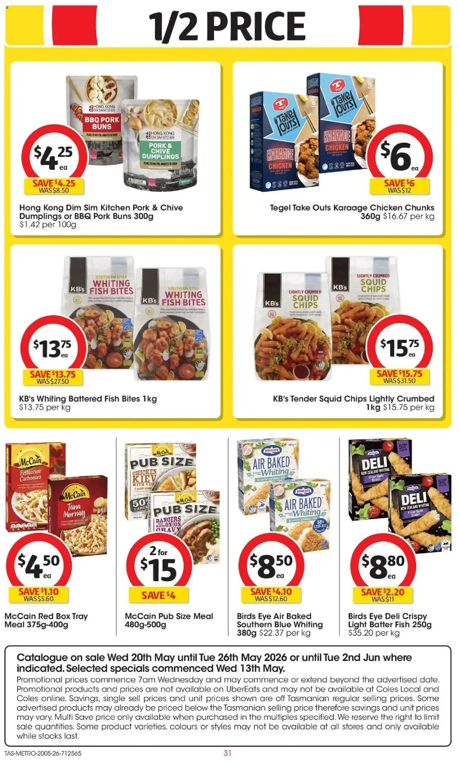 Coles catalogue - valid from 19.05.2026 | Page: 31 | Products: Box, Chicken, Pork, Chips