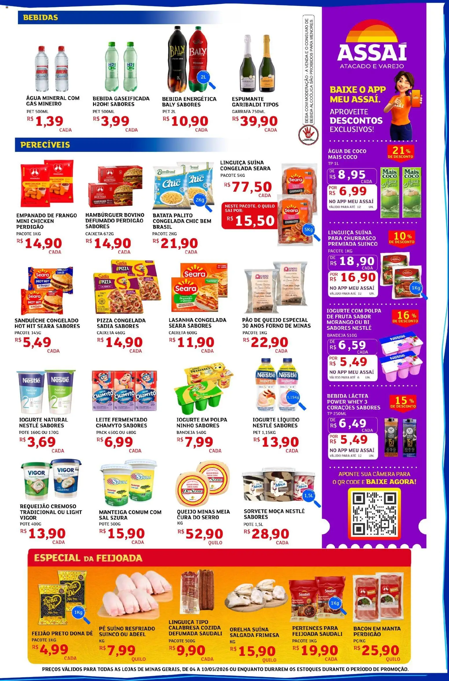 Assaí Atacadista Folheto - válido de 04.05.2026 | Página: 3 | Produtos: Coco, Leite, Sanduíche, Água mineral
