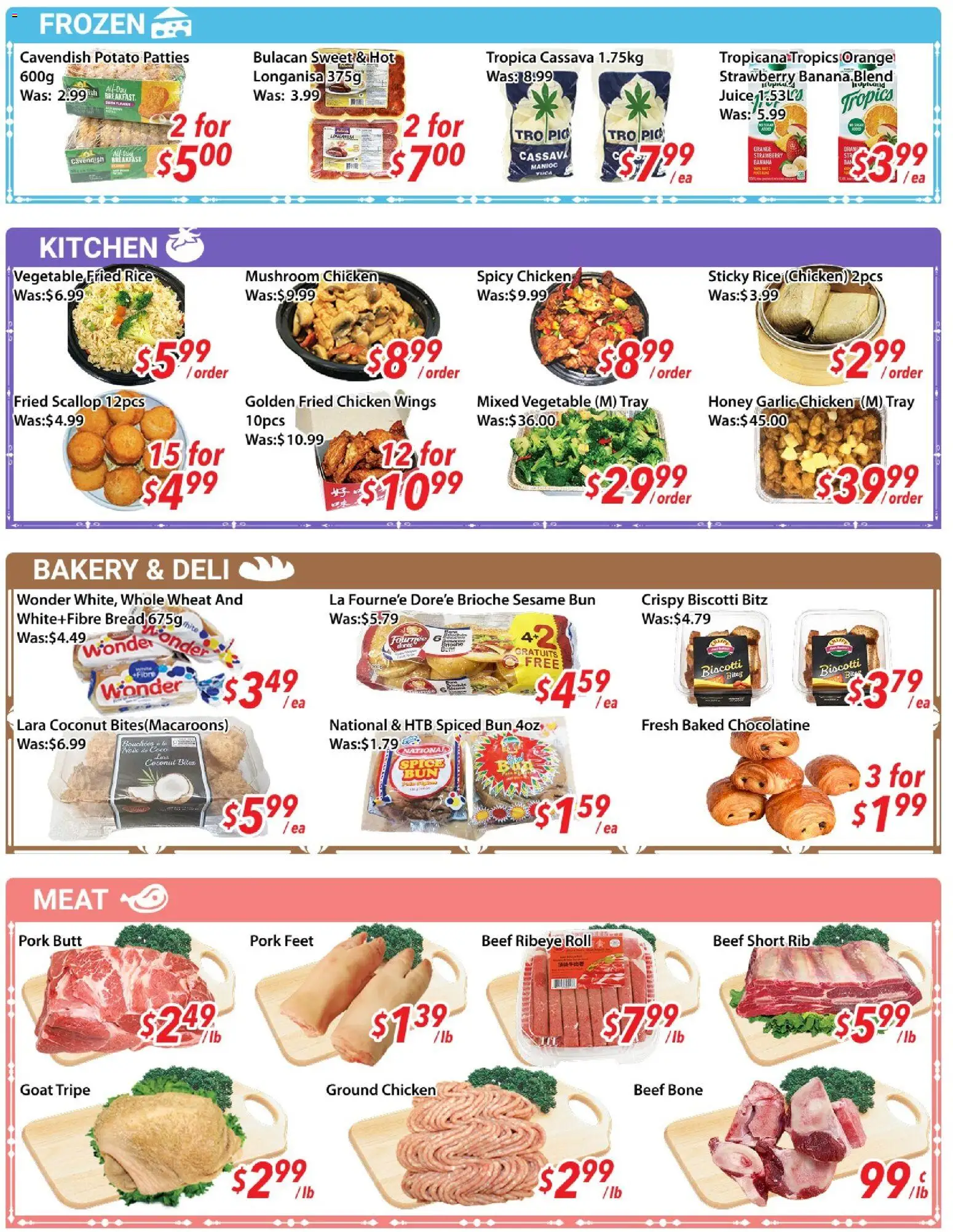 Ample Food Market flyer valid from 10.04.2026 | Page: 4 | Products: Rice, Chicken wings, Bread, Chicken