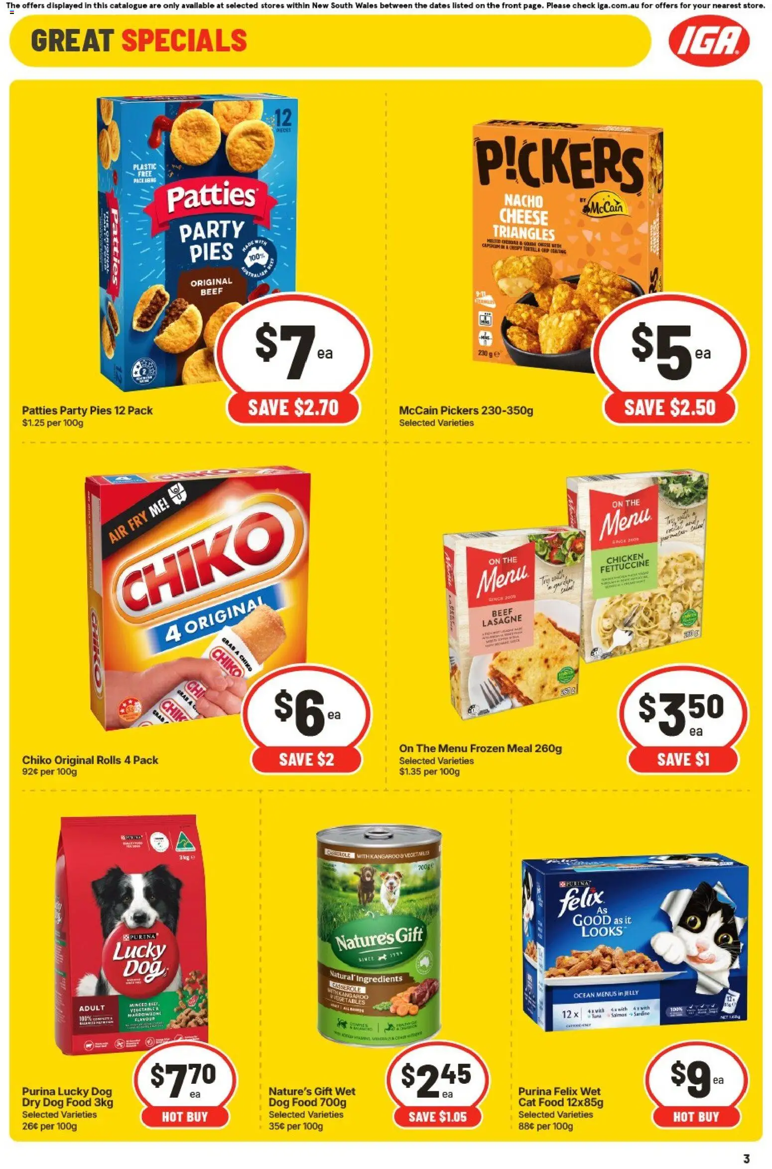 IGA catalogue - valid from 20.05.2026 | Page: 4 | Products: Cheese, Chicken, Beef, Pies