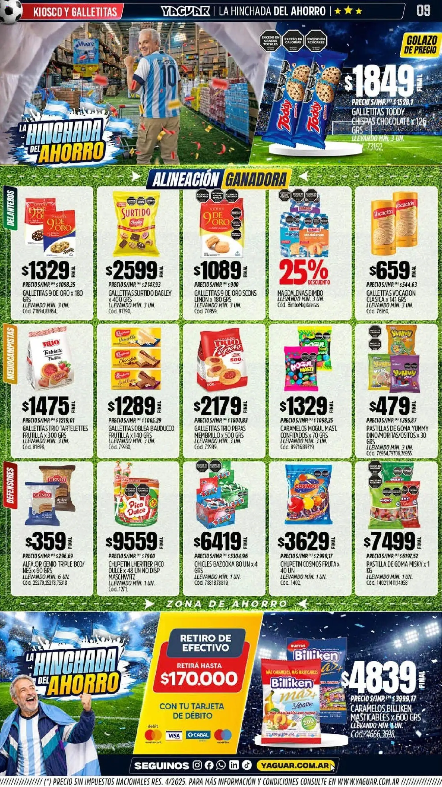 Yaguar - Oferta Semanal Mar del Plata │ válido desde el 08.06.2026 | Página: 9 | Productos: Pico, Frutilla, Limón, Alfajor