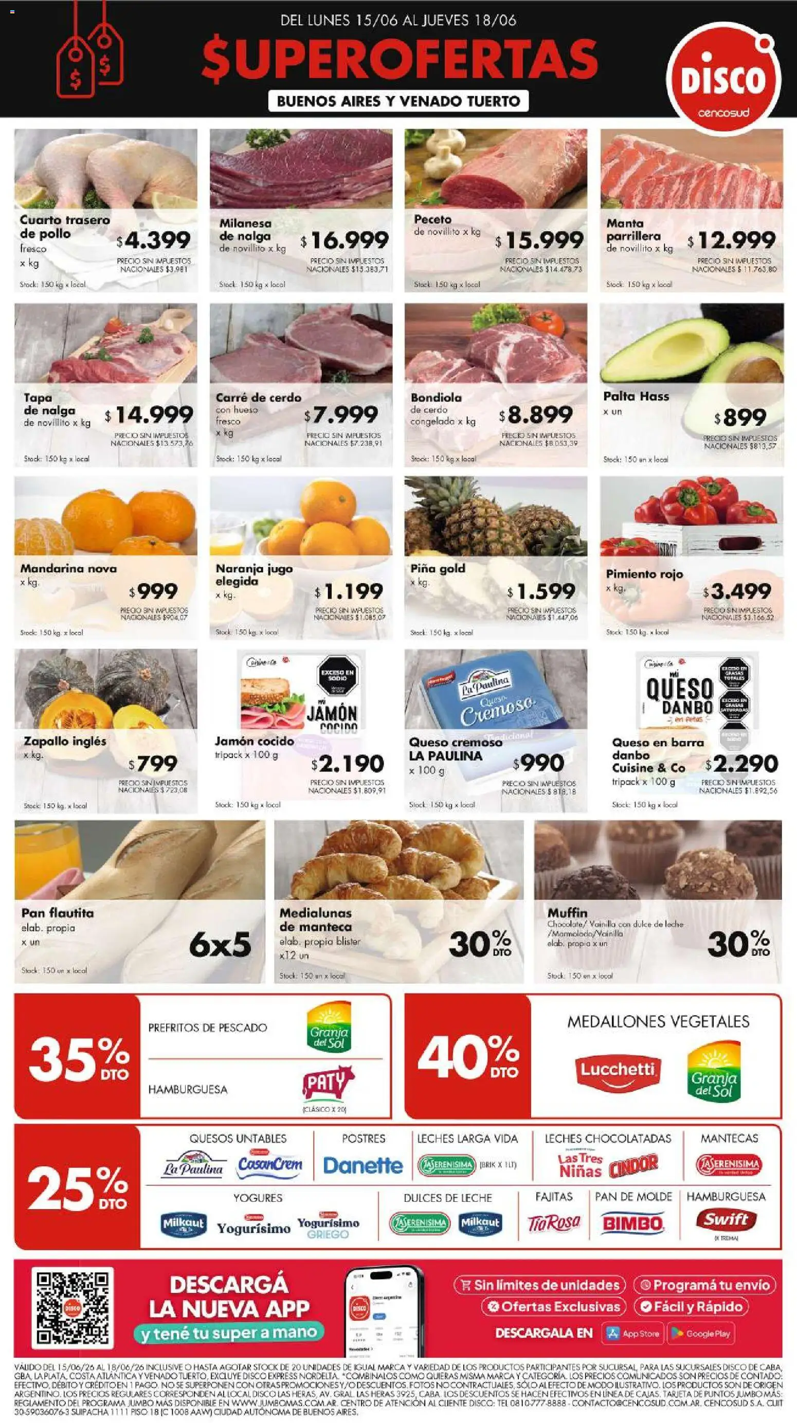 Disco ofertas │ válido desde el 14.06.2026 | Página: 1 | Productos: Pescado, Palta, Pan, Cerdo