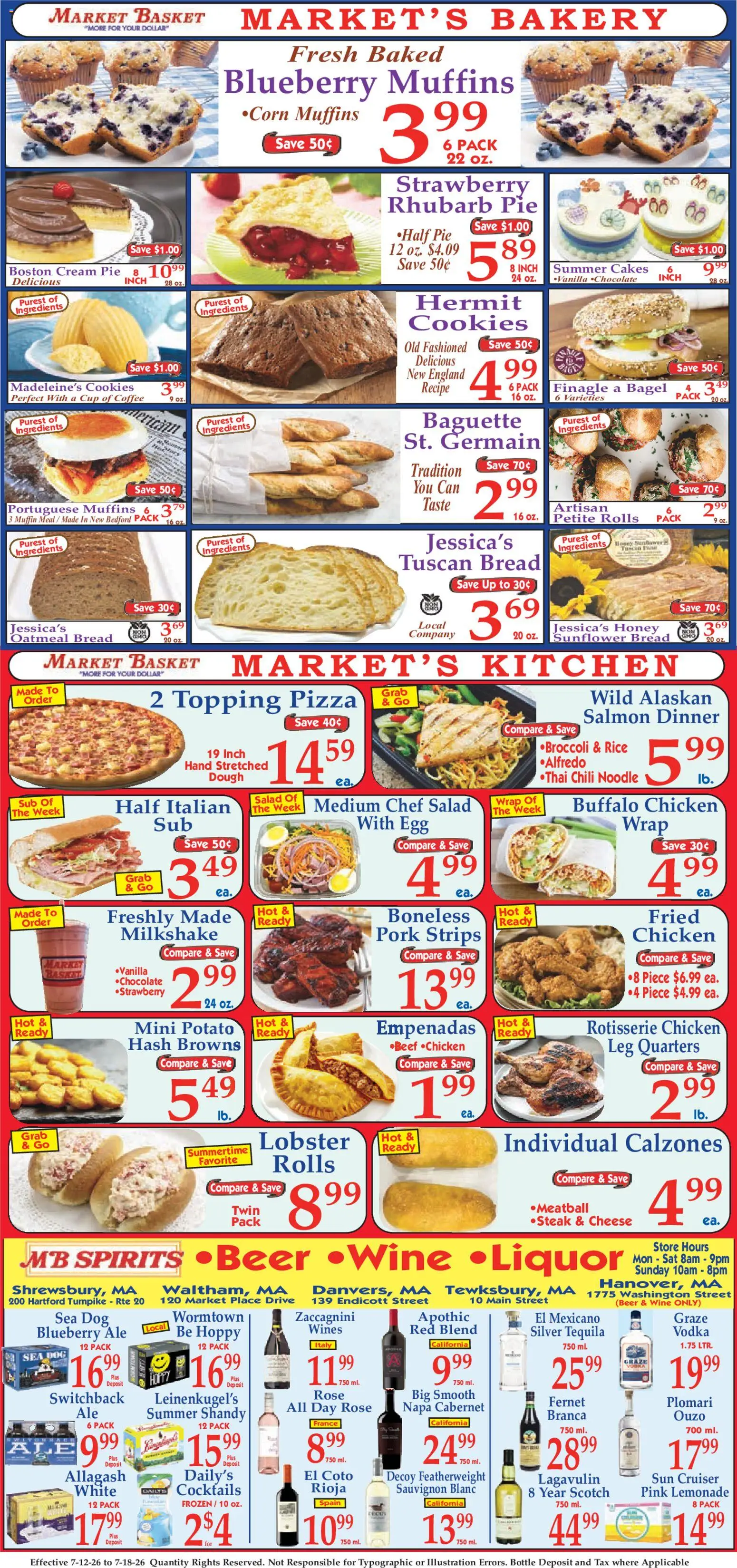 Market Basket Ad - valid from 07/12/2026 | Page: 8 | Products: Cheese, Beer, Rice, Vodka