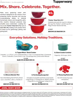 Preview of Tupperware weekly flyer from shop Tupperware valid from Oct 1, 2026