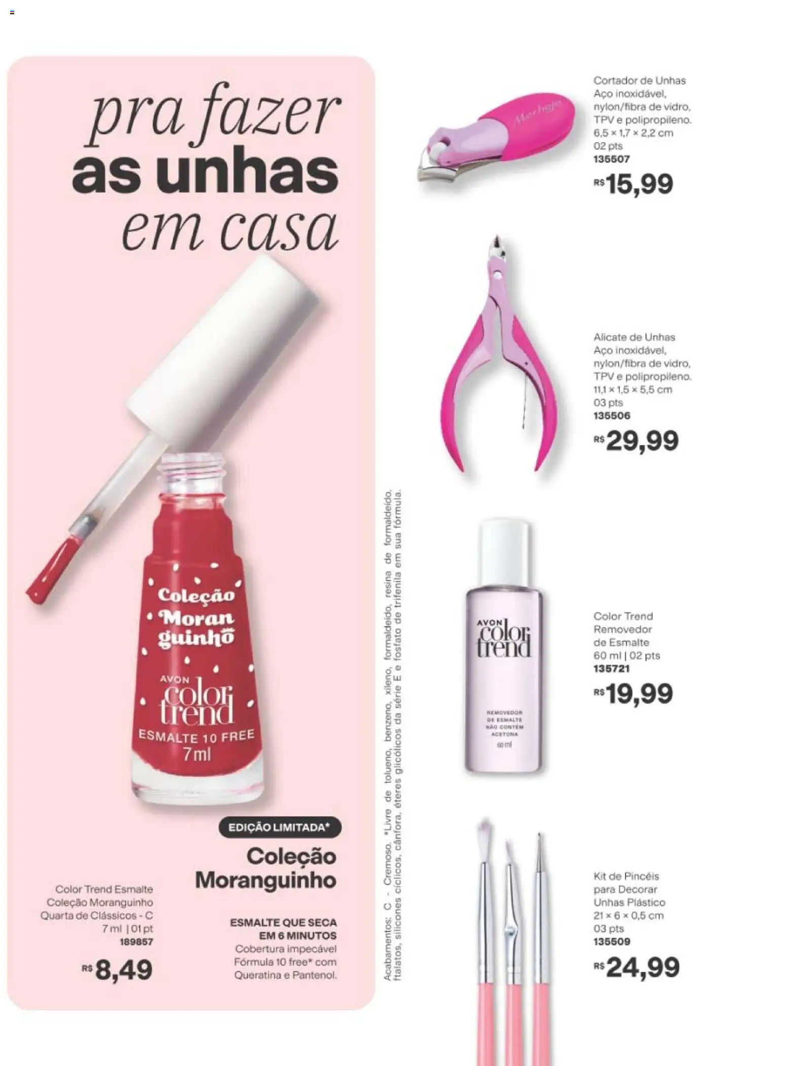 Avon Folheto - válido de 29/06/2026 | Página: 180 | Produtos: Removedor de esmalte, Alicate, Cortador