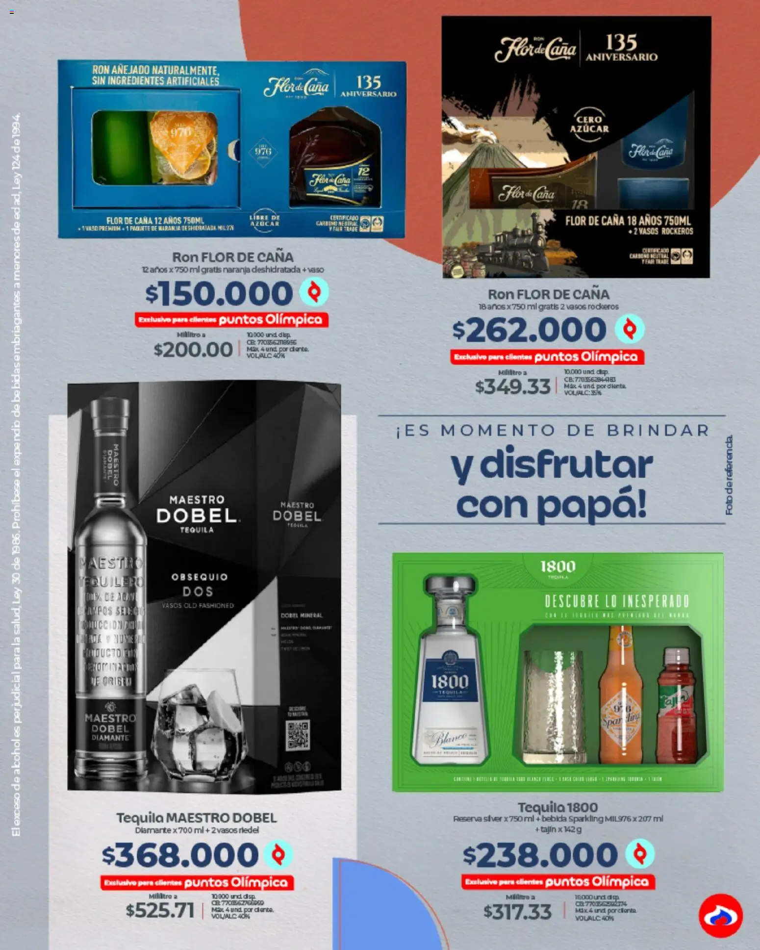 Olímpica revista - valida desde el 05.06.2026 | Página: 27 | Productos: Azucar, Tequila, Brilla piso, Papa
