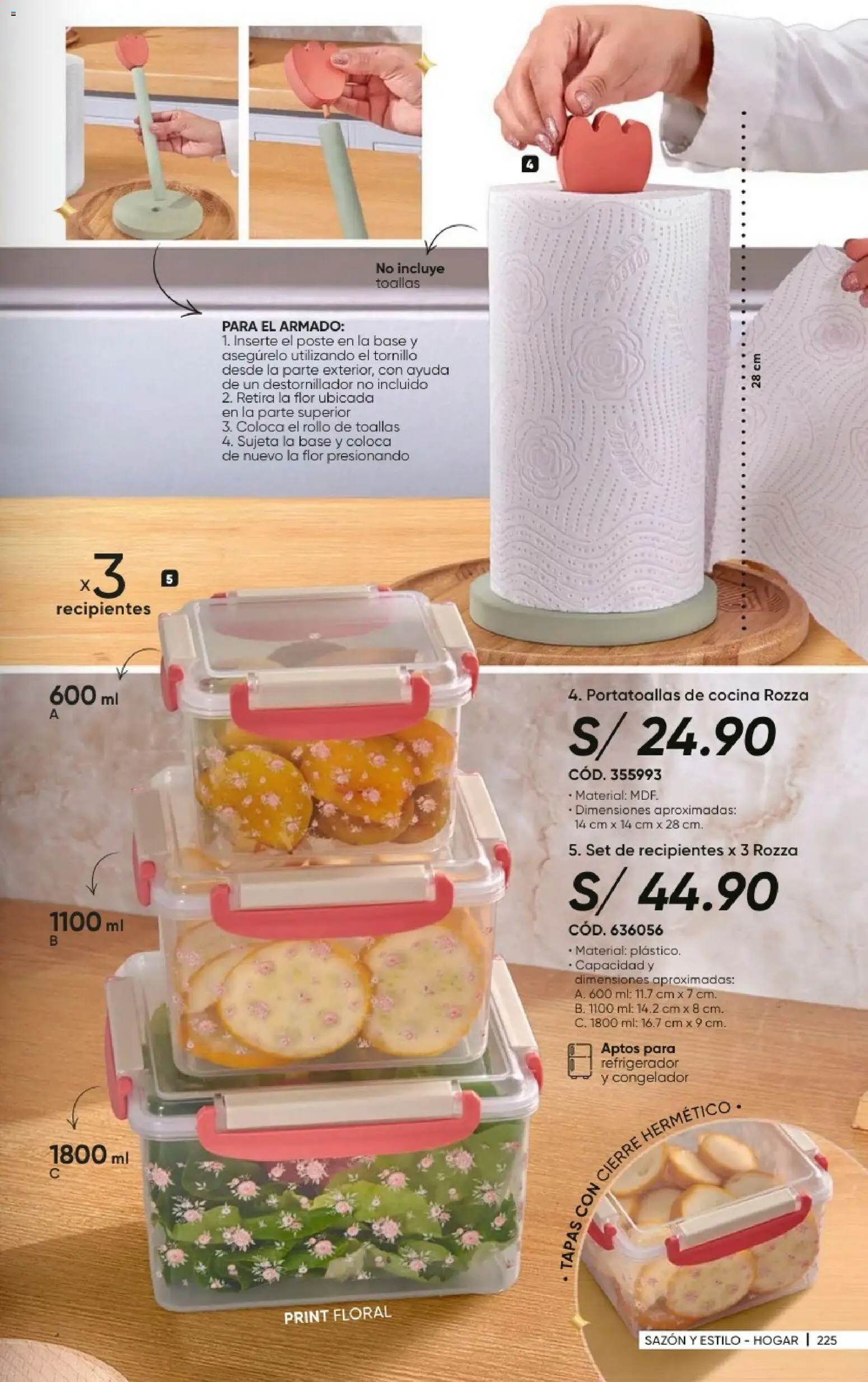 Catálogo Azzorti válido desde 20/09/2026 | Página: 227 | Productos: Toallas, Refrigerador, Congelador, Cocina