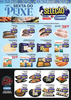 Comper ofertas Sexta do Peixe - Pré-Visualização do folheto da loja Comper, válido de 15.05.2026