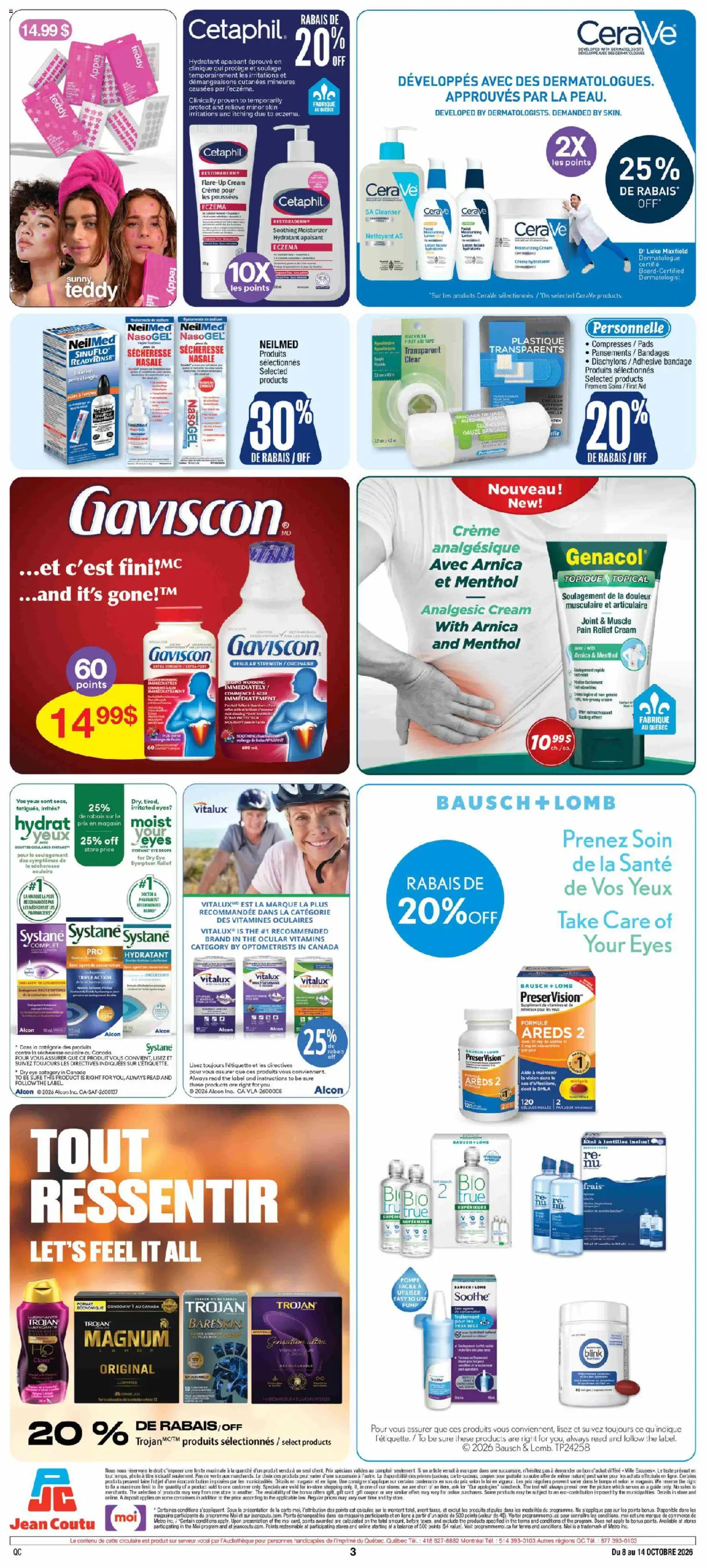 Jean Coutu flyer valid from Oct 8, 2026 | Page: 3