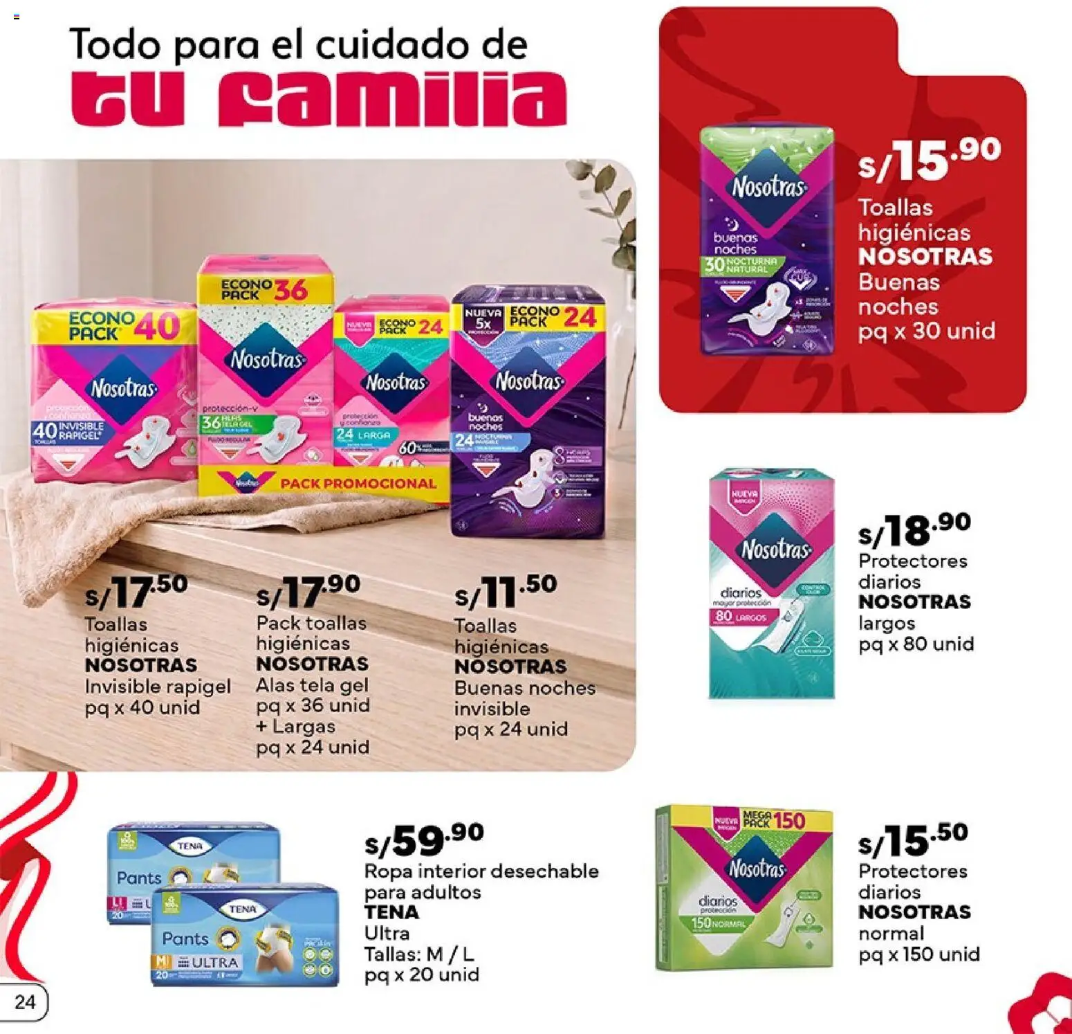 Catálogo Plaza Vea válido desde 16/07/2026 | Página: 24 | Productos: Ropa, Ropa interior
