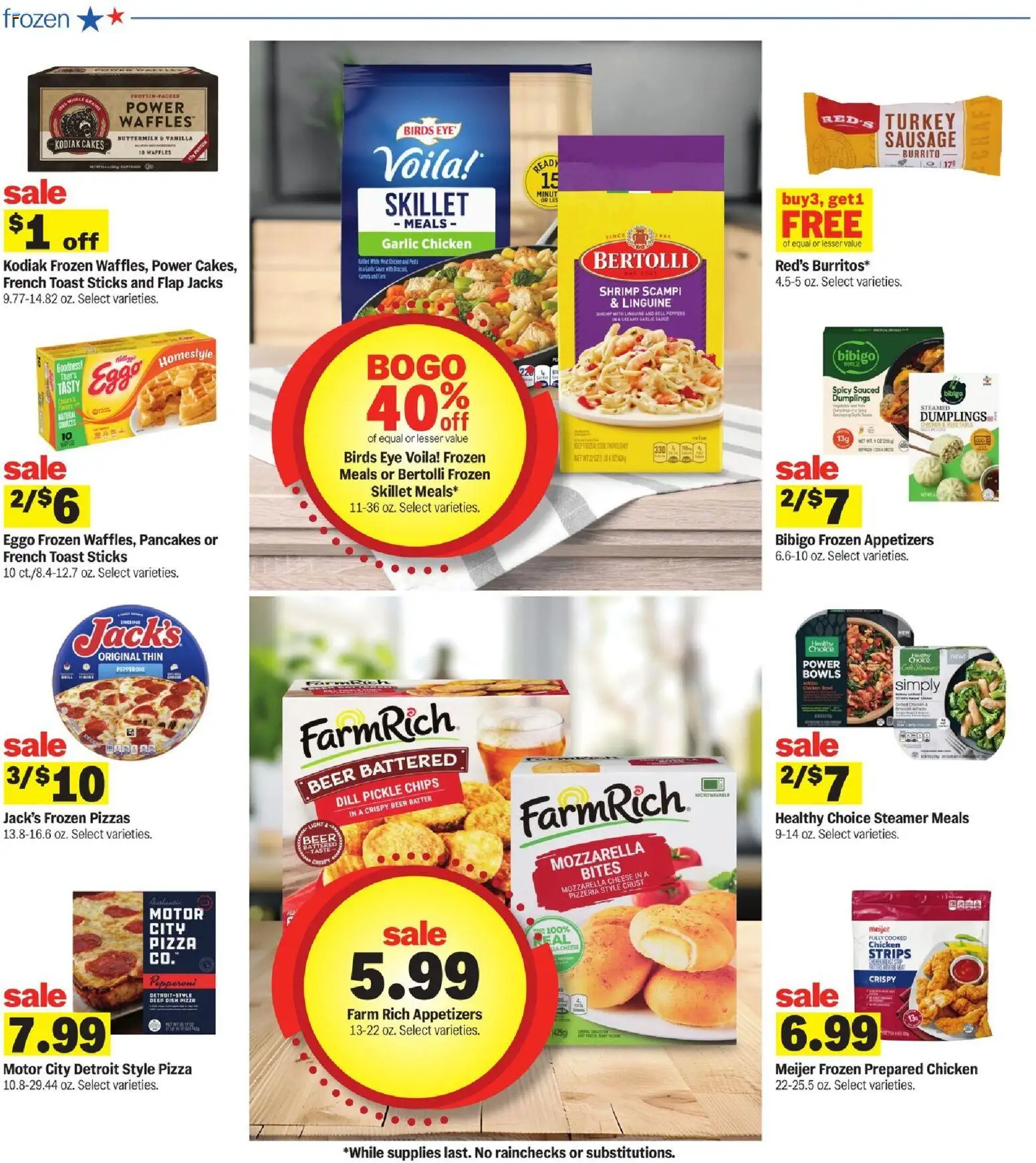Meijer Weekly Ad - valid from 08/19/2026 | Page: 8 | Products: Waffles, Cheese, Chips, Sauce