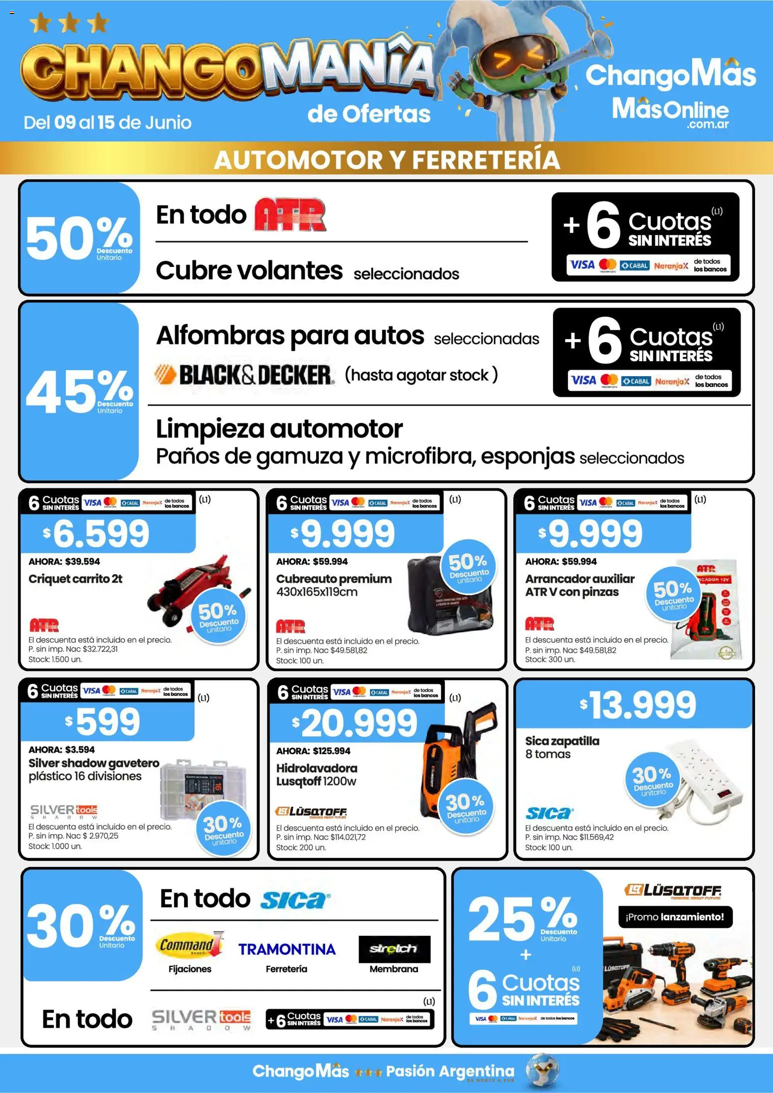 Punto Mayorista catálogo │ válido desde el 09.06.2026 | Página: 9 | Productos: Membrana, Gamuza, Hidrolavadora