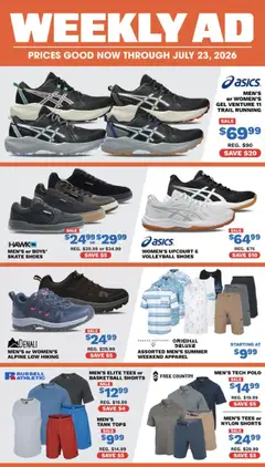 Preview of Big 5 Sporting Goods weekly ads valid from 07/10/2026