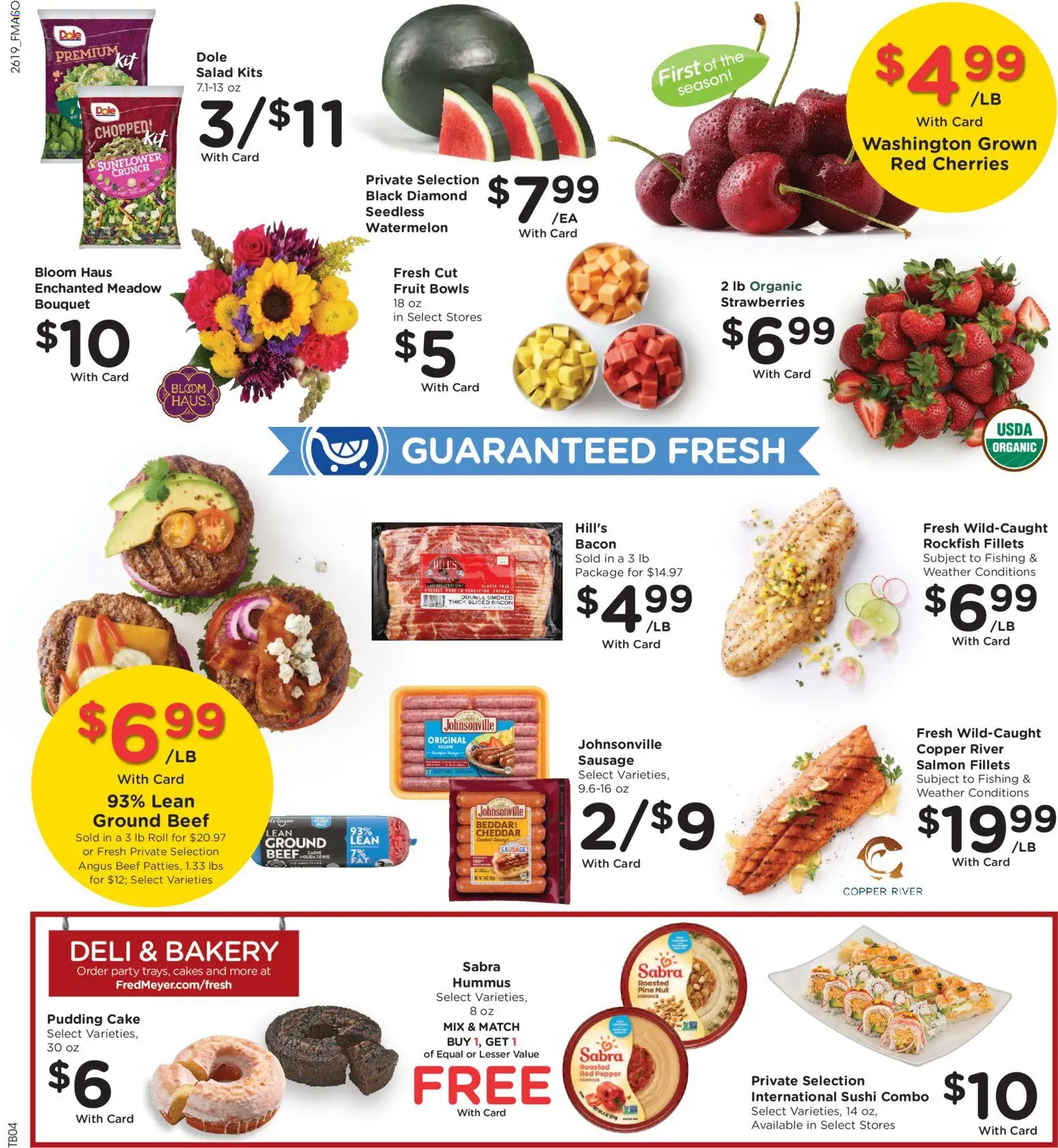 Fred Meyer Weekly Ad - valid from 10.06.2026 | Page: 12 | Products: Bakery, Cherries, Beef, Sausage