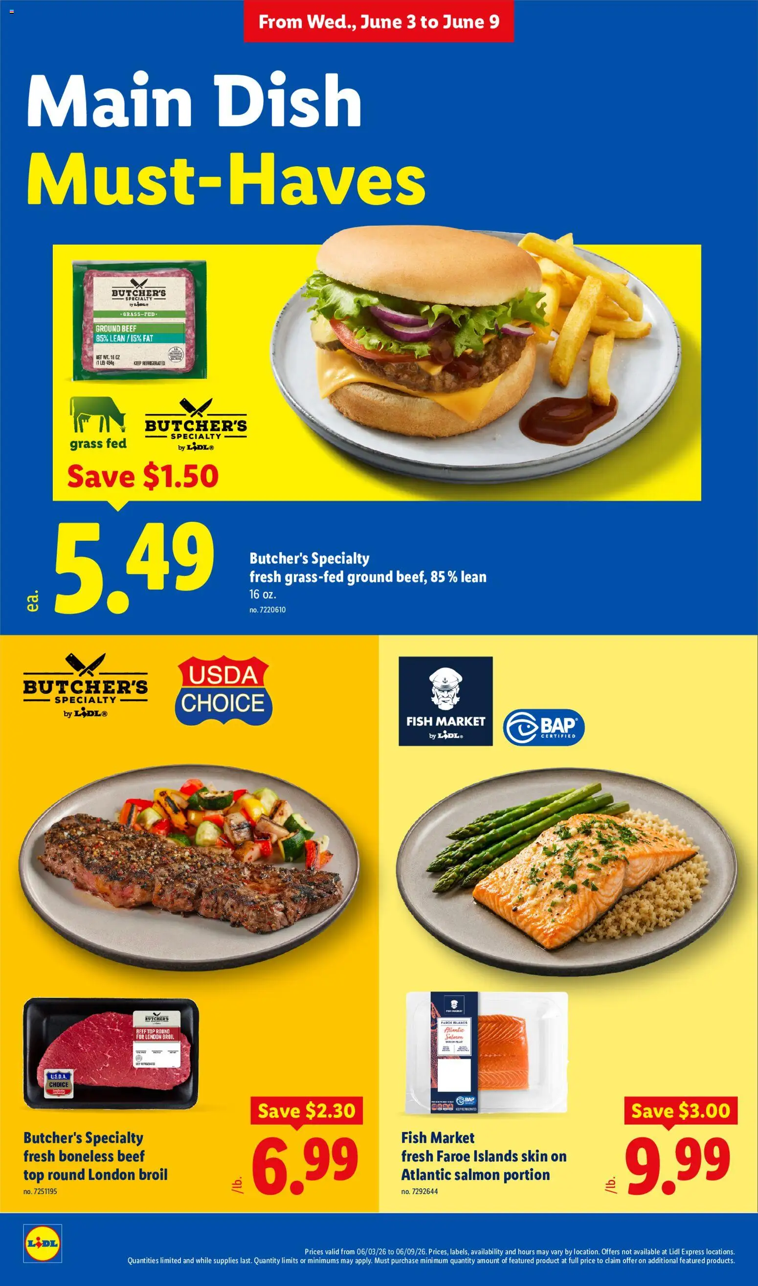 Lidl Weekly Ad - valid from 03.06.2026 | Page: 2 | Products: Fish, Beef