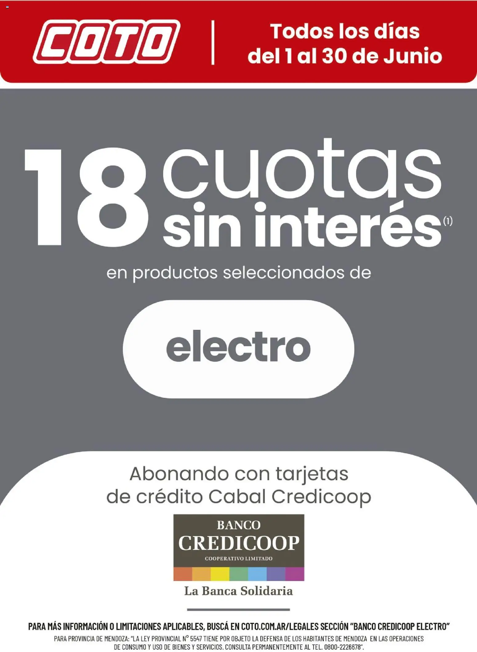 Coto - Banco Credicoop Electro Junio │ válido desde el 01.06.2026 | Página: 1