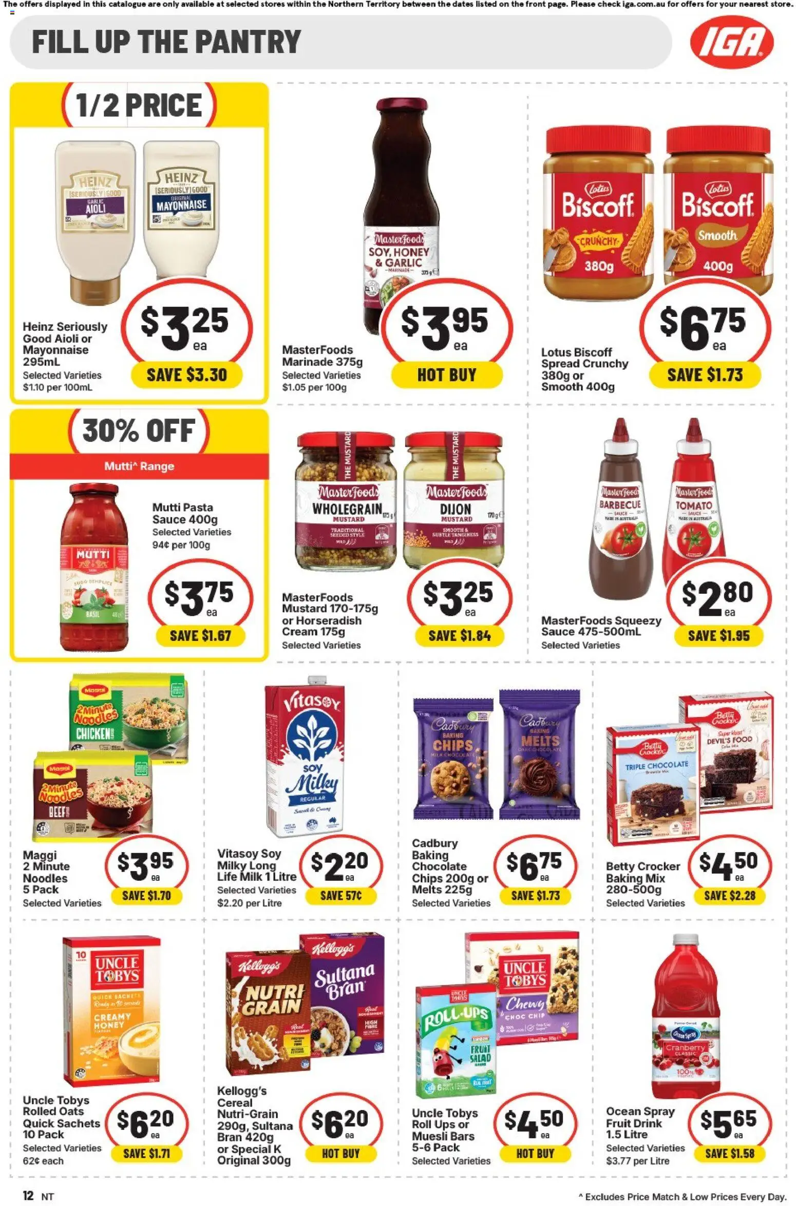IGA catalogue - valid from 02/09/2026 | Page: 9 | Products: Chocolate, Noodles, Sachets, Sauce
