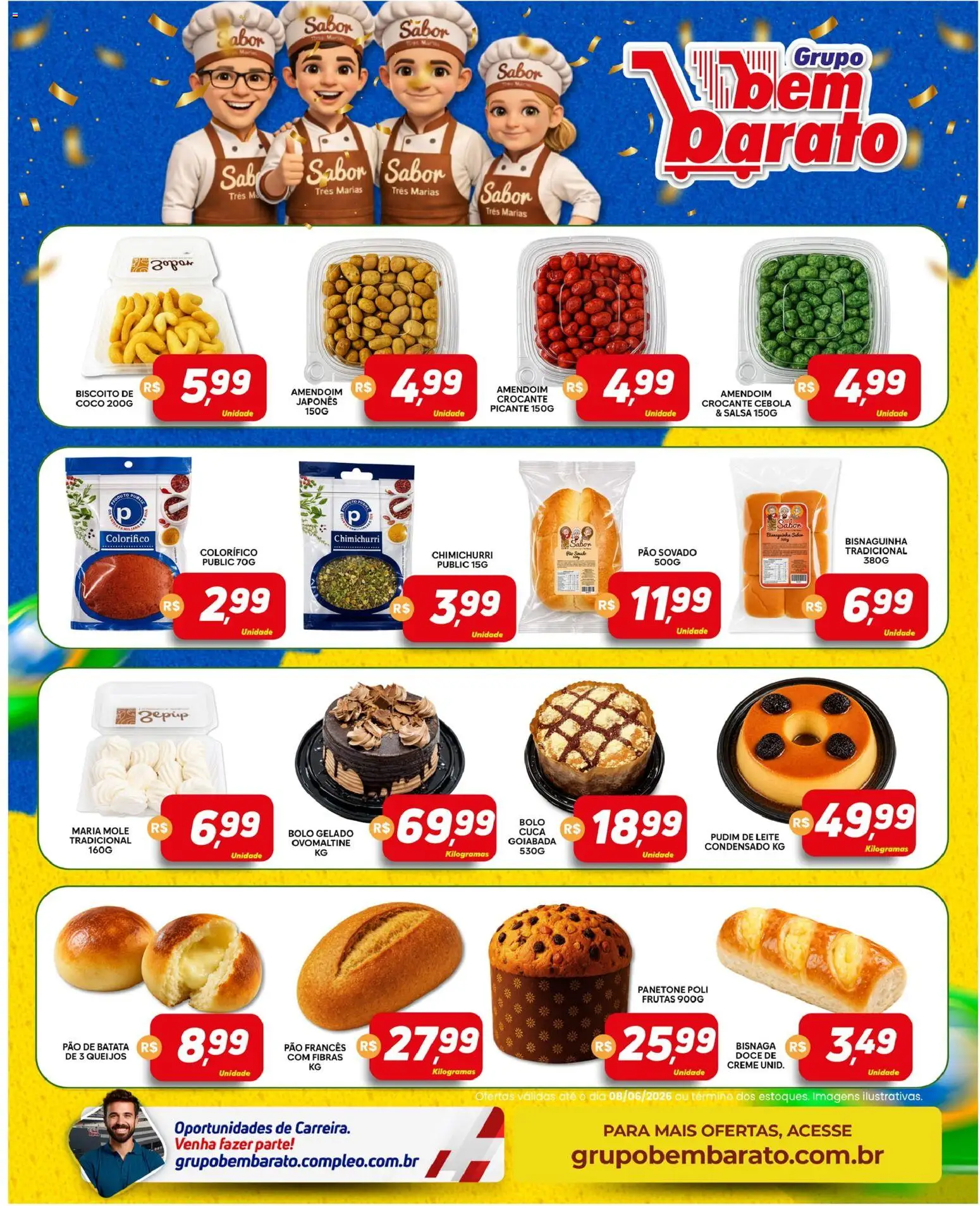 Supermercado Bem Barato Folheto - válido de 02.06.2026 | Página: 4 | Produtos: Coco, Biscoito, Creme, Goiabada