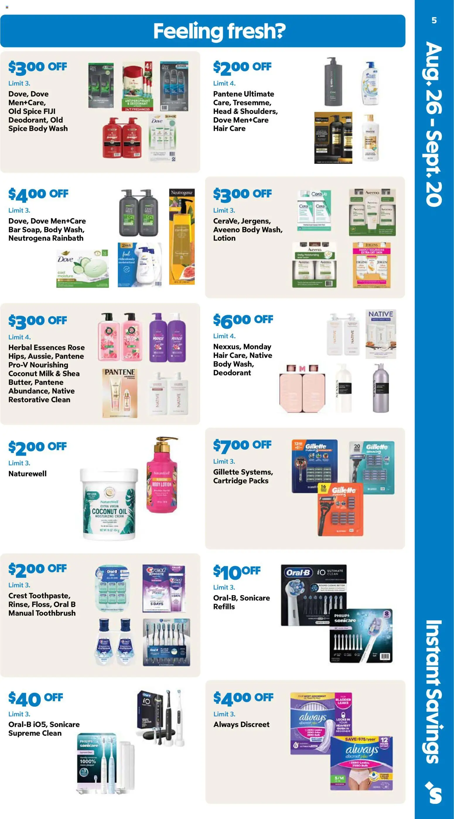 Sam's Club Weekly Ad - valid from 08/26/2026 | Page: 5 | Products: Coconut Oil, Oil, Body Wash, Coconut milk