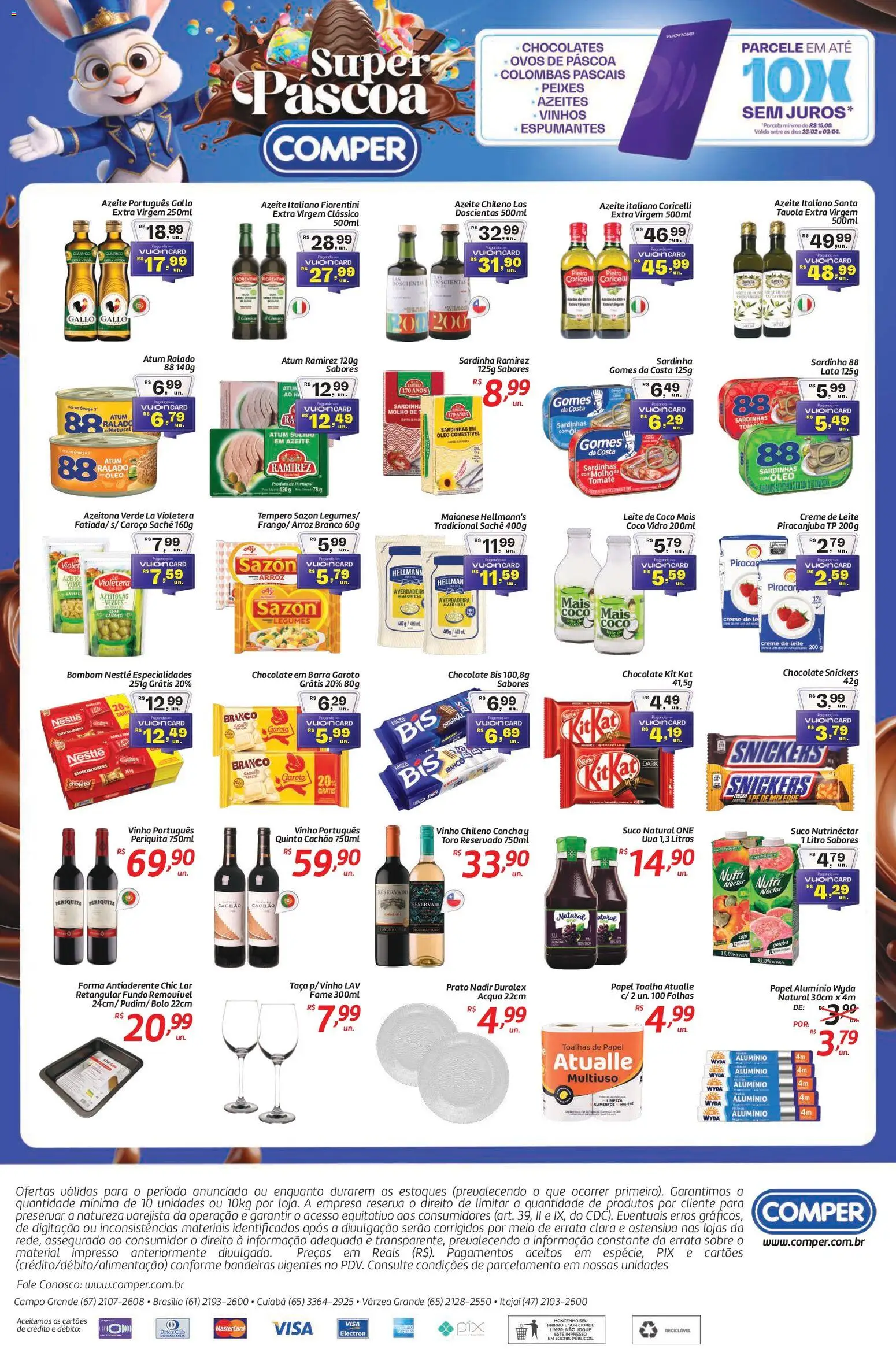 Comper Folheto - válido de 09.03.2026 | Página: 2 | Produtos: Gomes da costa, Arroz, Maionese, Bombom