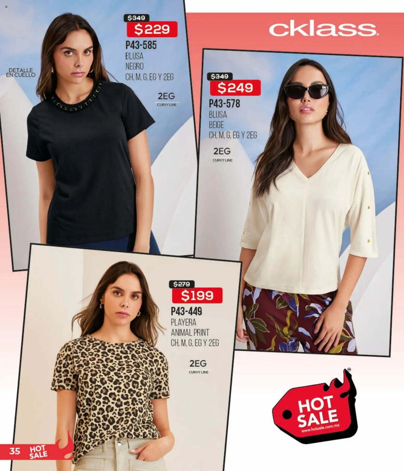 Nuevas ofertas de Cklass válidas en toda la República Mexicana desde el 15.05.2026. ¡Encuentra las mejores ofertas en Cklass Hot Sale! | Página: 36 | Productos: Blusa, Playera
