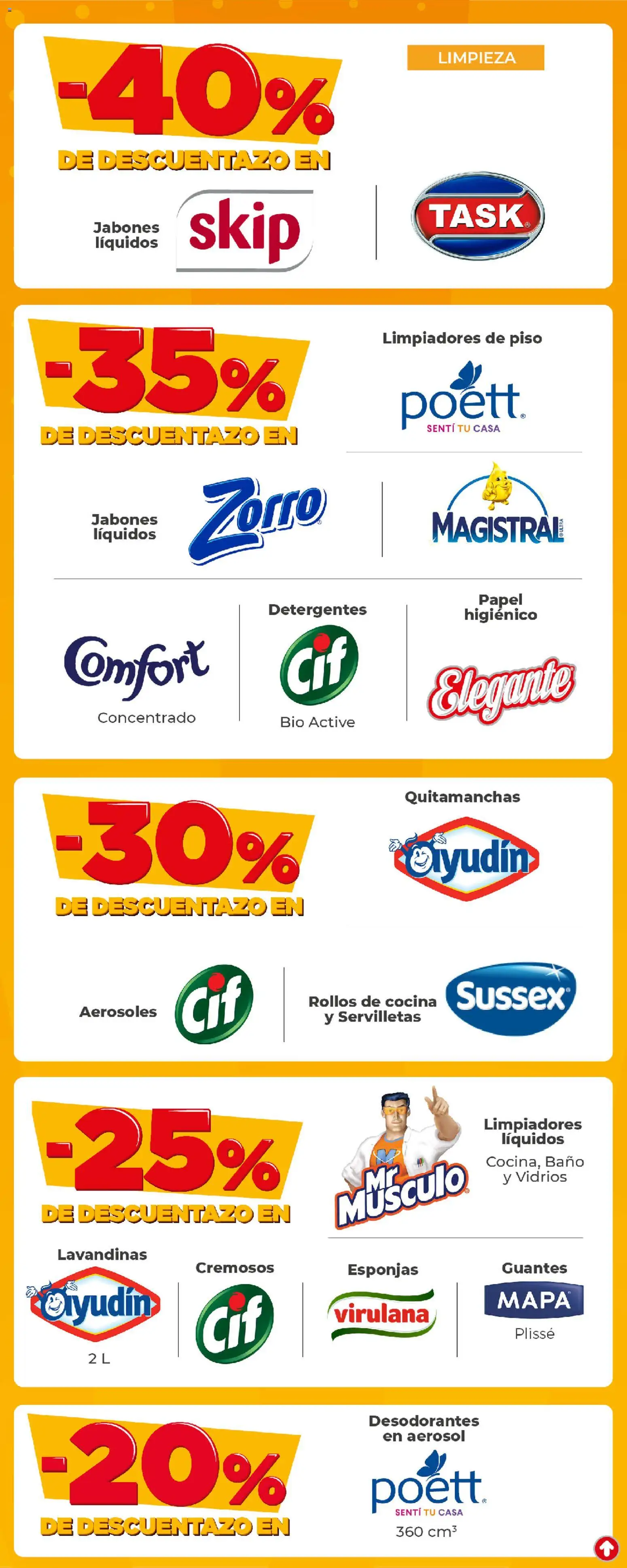 Cooperativa Obrera catálogo │ válido desde el 27/08/2026 | Página: 7 | Productos: Papel higiénico, Rollos de cocina, Quitamanchas, Esponjas