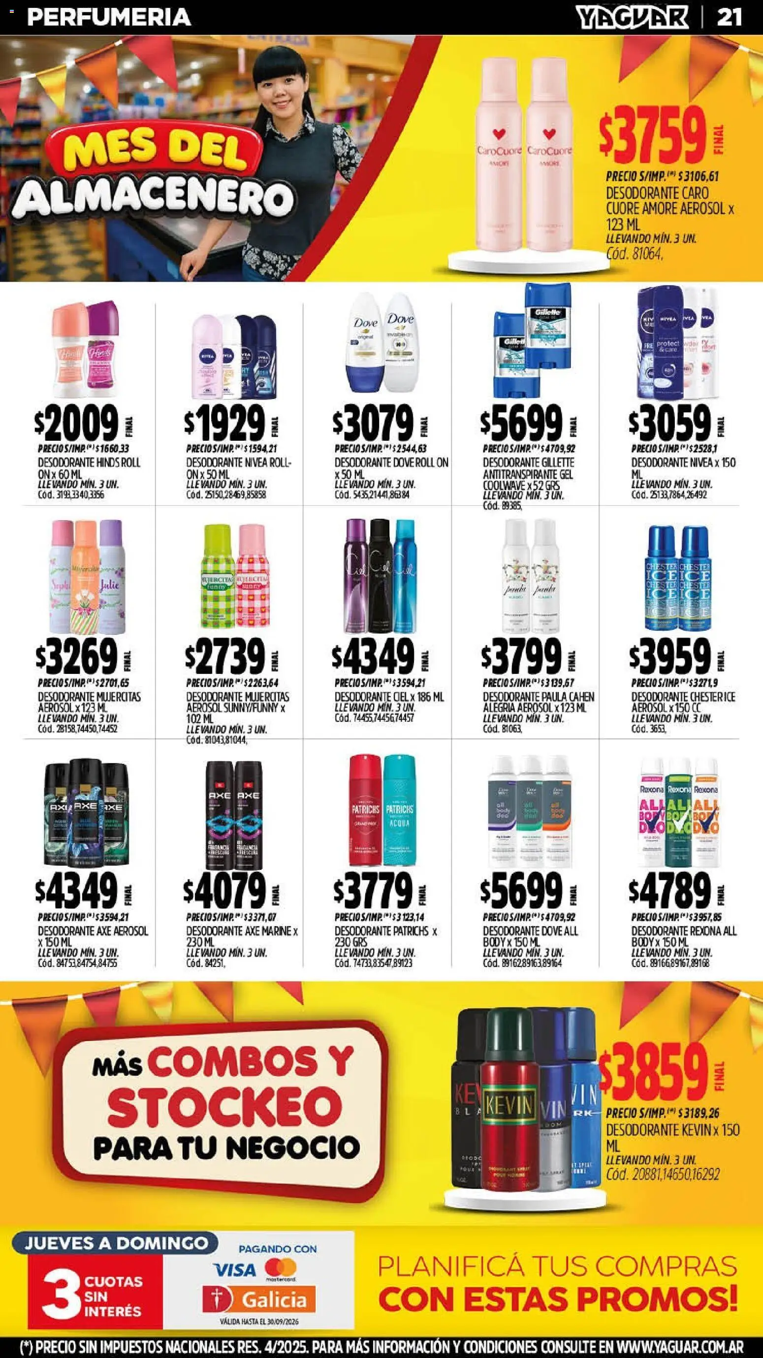 Yaguar - Oferta Semanal Mar del Plata │ válido desde el 07/09/2026 | Página: 21 | Productos: Body, Desodorante, Antitranspirante