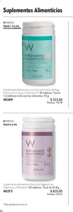 Vista previa de Oriflame campaña 6 2026, nuevo folleto de la tienda, válido en México a partir del 18.04.2026 | Página: 182 | Productos: Vitaminas