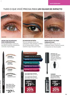 Avon - Campanha 04 - Pré-Visualização do folheto da loja Avon, válido de 18.02.2026 | Página: 59 | Produtos: Maquiagem, Delineador, Óleo