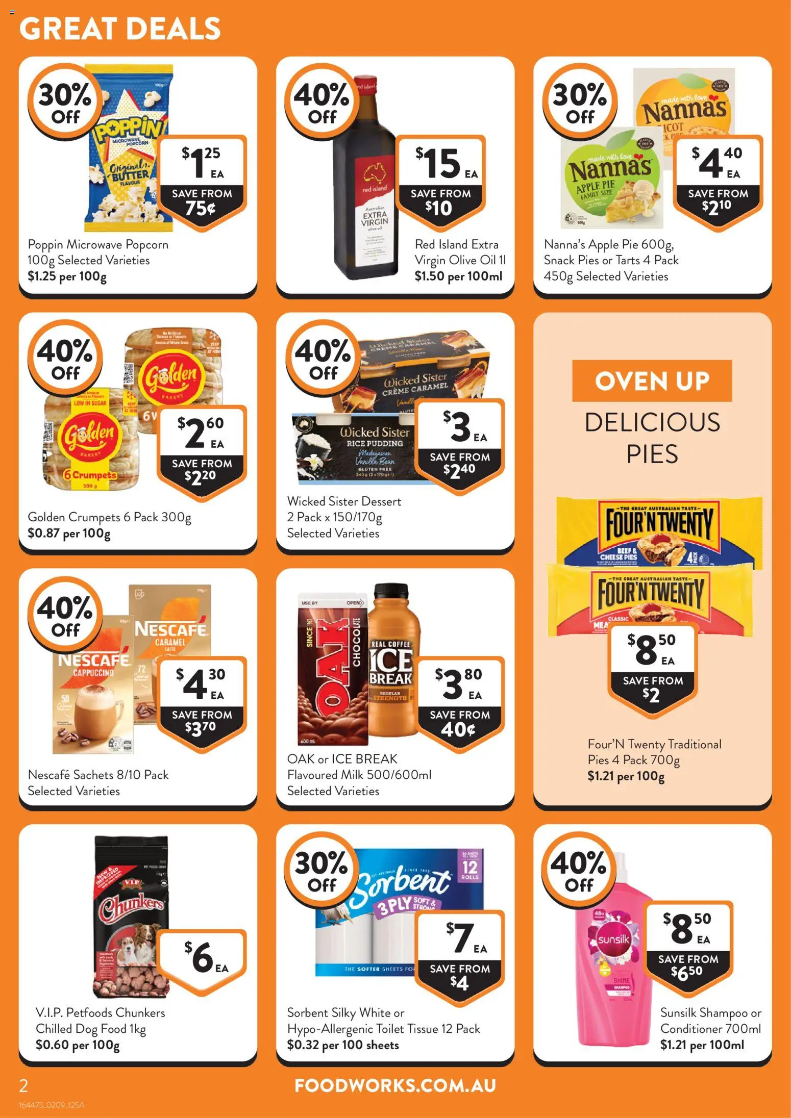Foodworks catalogue - valid from 02/09/2026 | Page: 2 | Products: Cappuccino, Popcorn, Pudding, Rice pudding