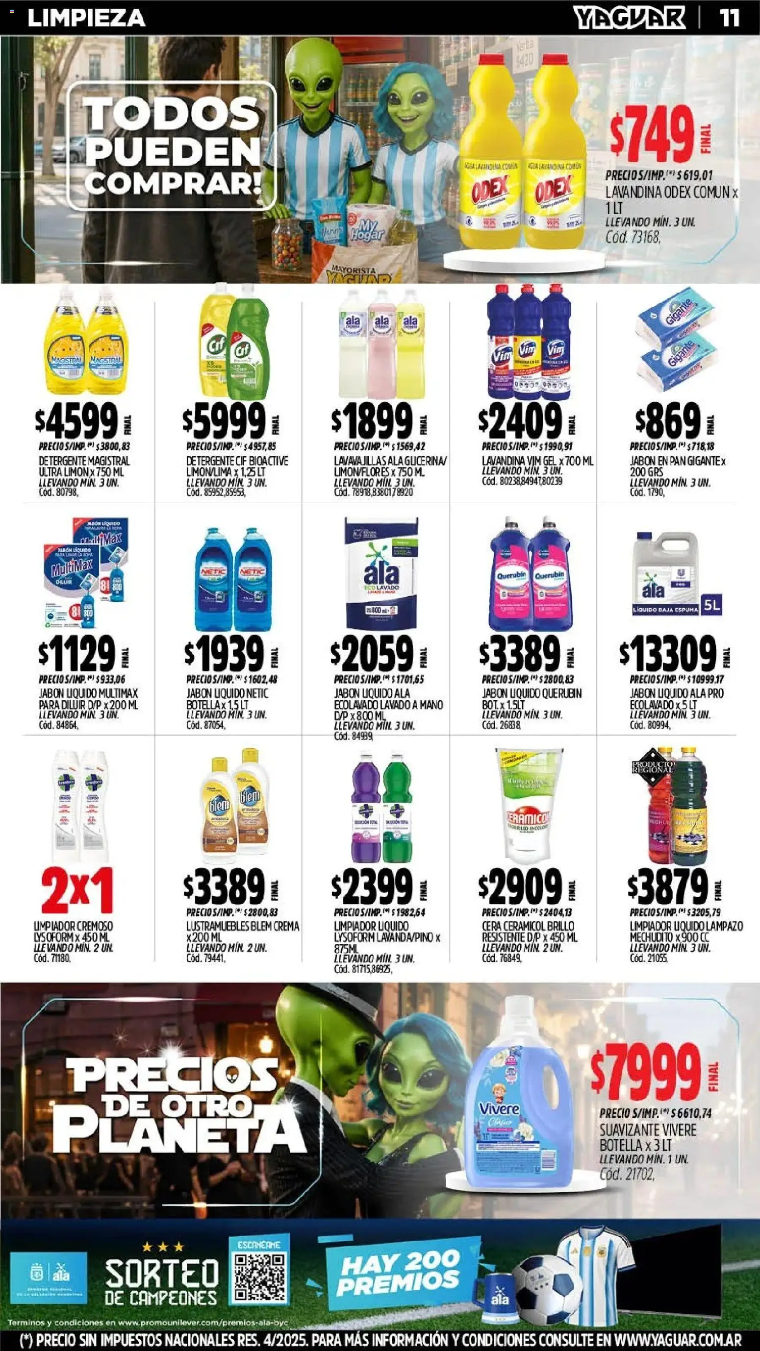 Yaguar - Oferta Semanal Mendoza │ válido desde el 06/07/2026 | Página: 12 | Productos: Cerámico, Jabón líquido, Lampazo, Crema