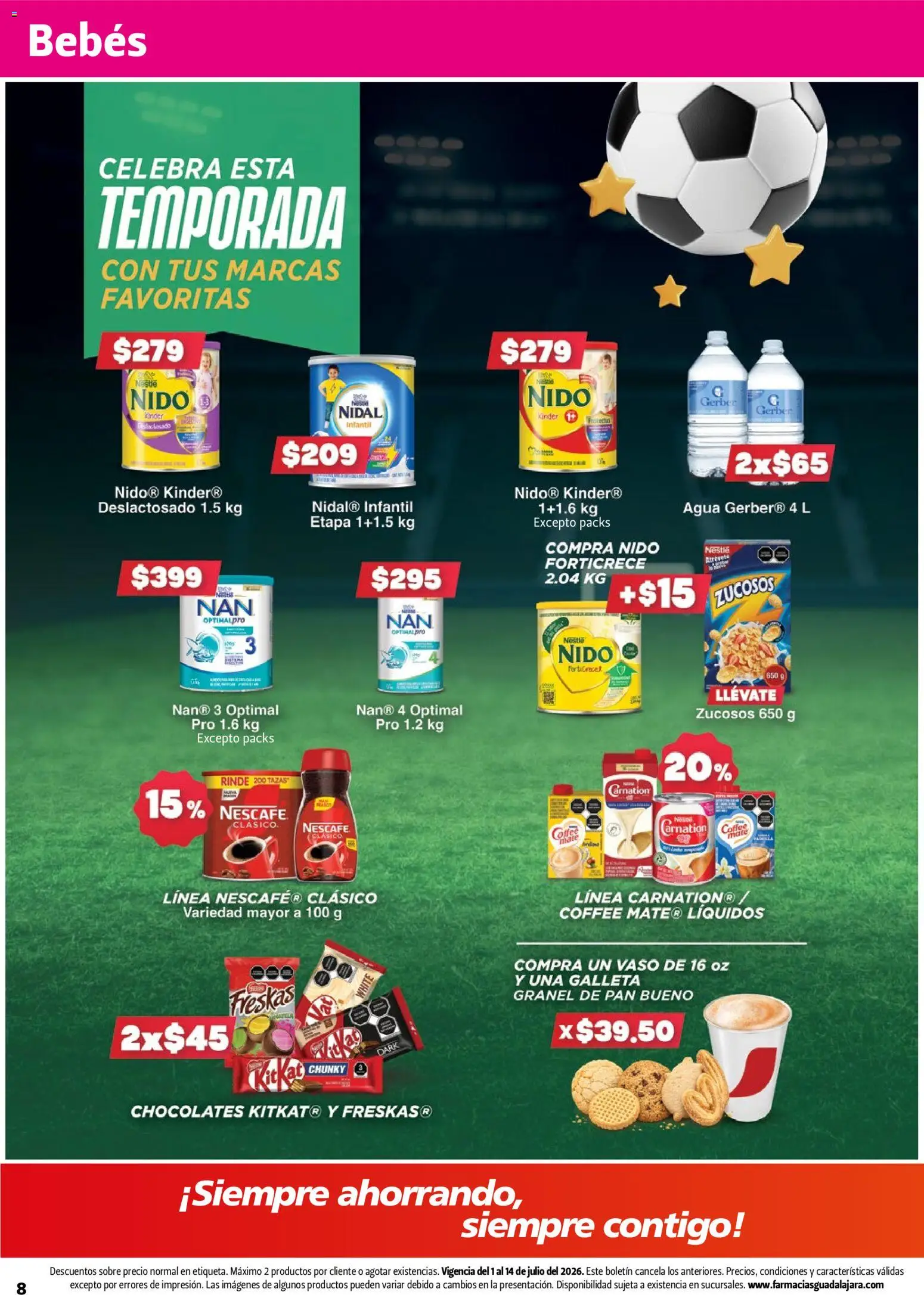 Nuevas ofertas de Farmacia Guadalajara válidas en toda la República Mexicana desde el 01/07/2026. ¡Encuentra las mejores ofertas en Farmacia Guadalajara catálogo! | Página: 8