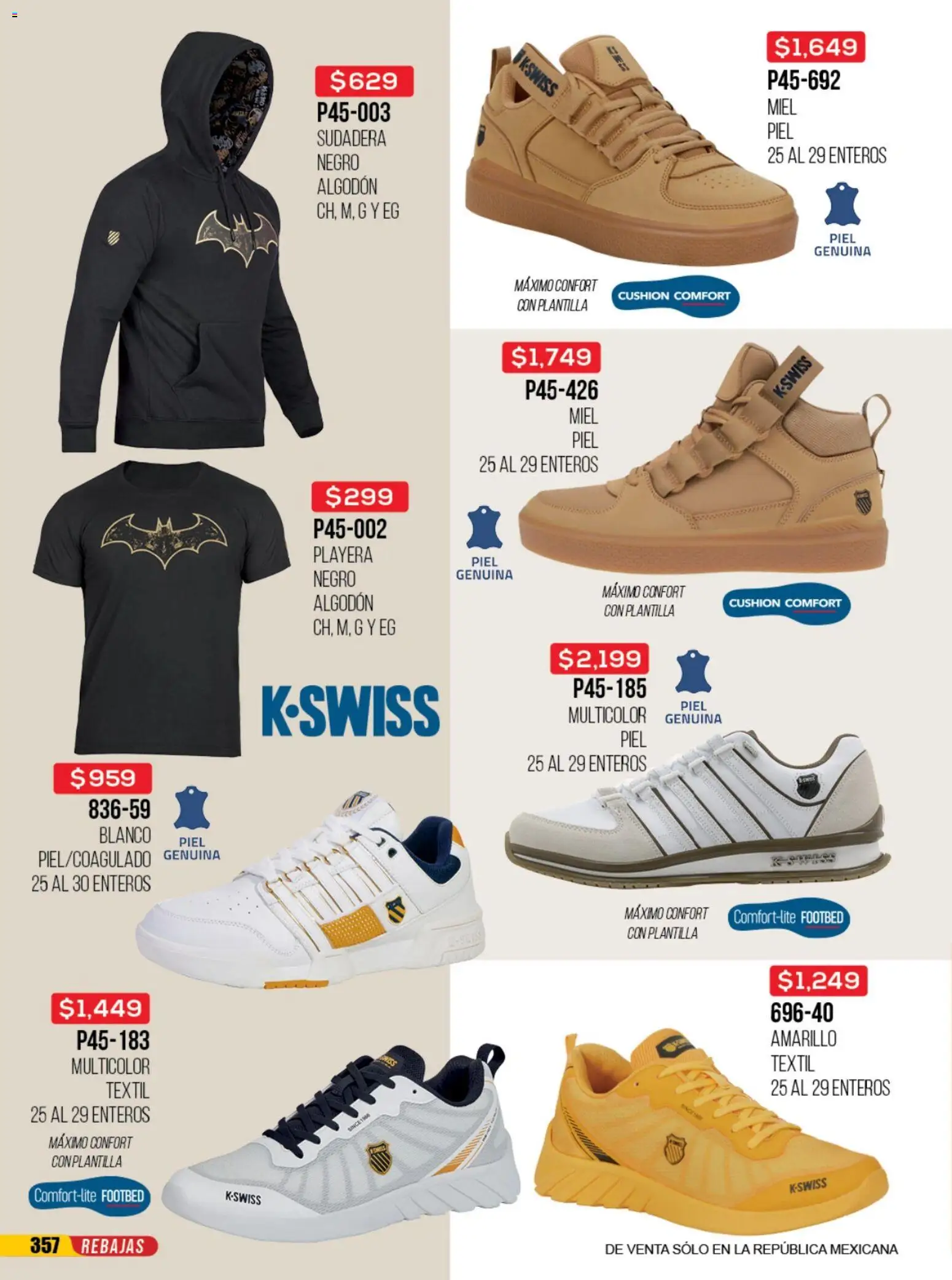 Nuevas ofertas de Cklass válidas en toda la República Mexicana desde el 23/06/2026. ¡Encuentra las mejores ofertas en Cklass catálogo Rebajas sobre rebajas calzado! | Página: 358 | Productos: Algodón, Sudadera, Playera
