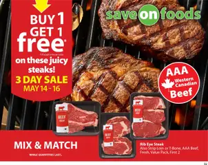 Preview of Save on foods weekly flyer / circulaire from shop Save on foods valid from 14.05.2026